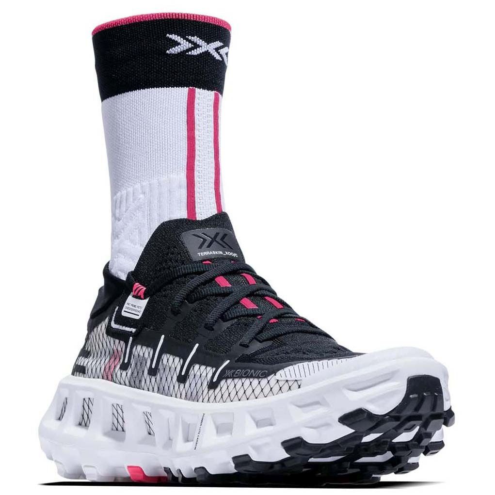 Zapatillas de trail running unisex TERRASKIN X00C + calcetín X-Bionic - Blanco Blanco-5