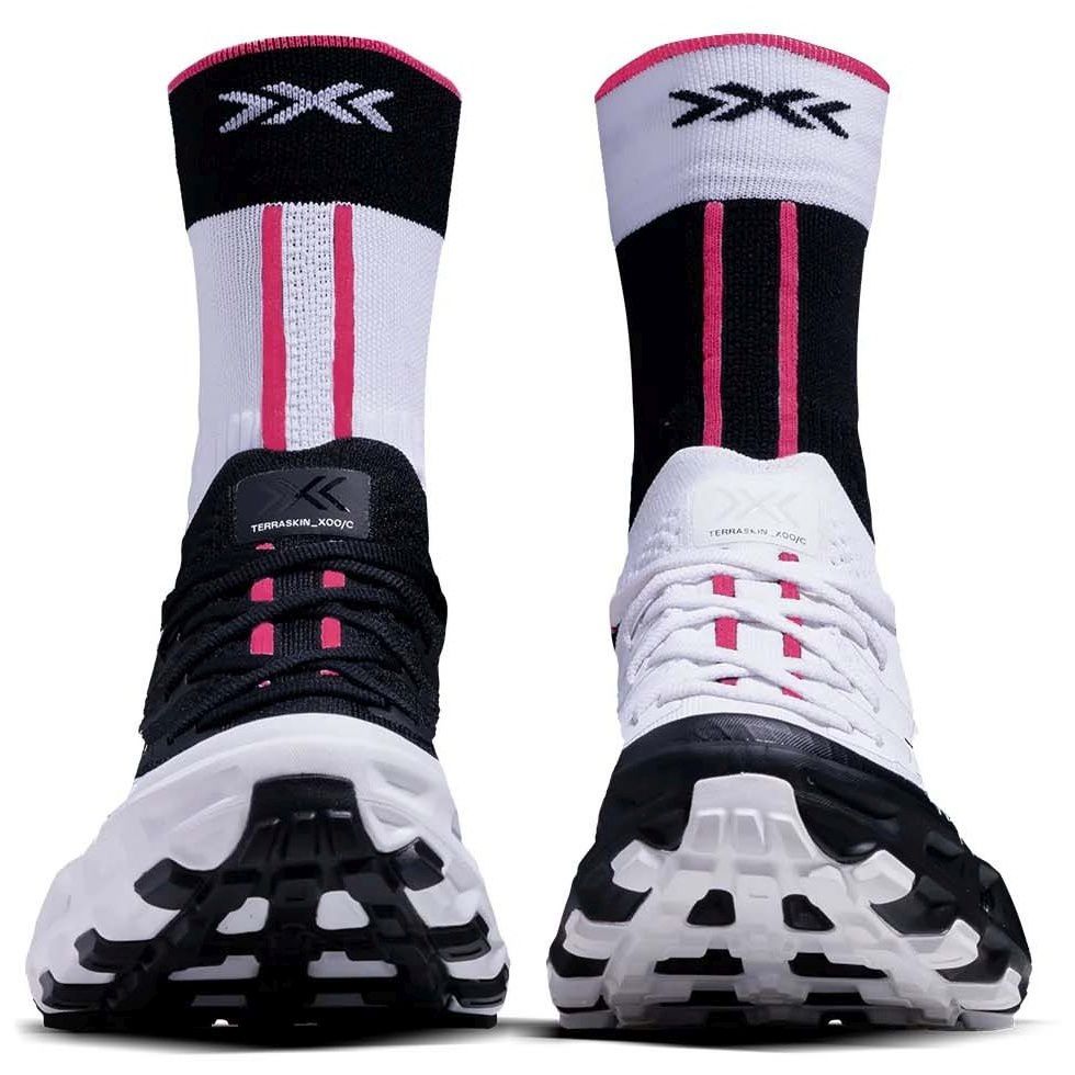 Zapatillas de trail running unisex TERRASKIN X00C + calcetín X-Bionic - Blanco Blanco-7