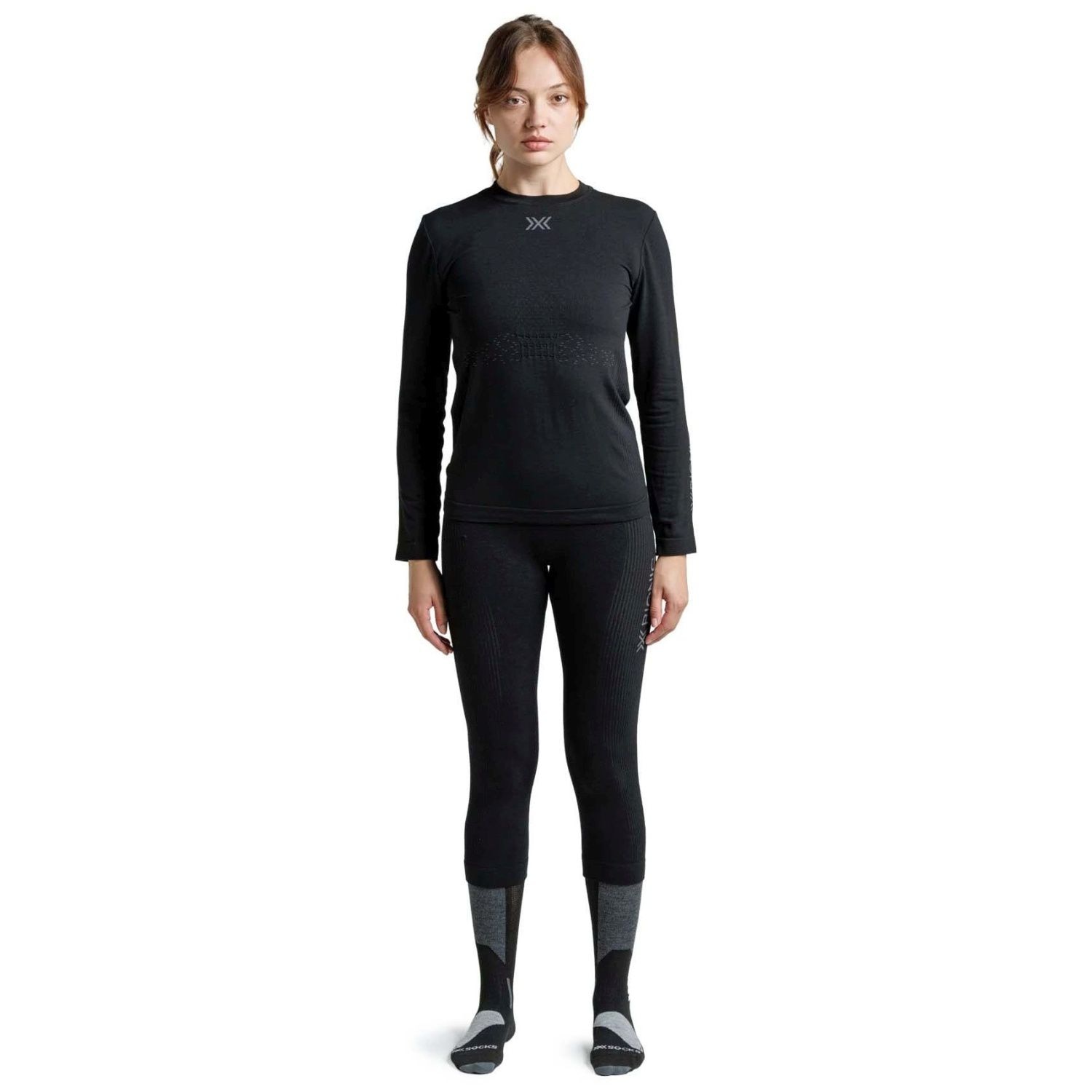 Camiseta térmica de mujer MIGHTYWOOL Merino X-Bionic - Negro Negro-3