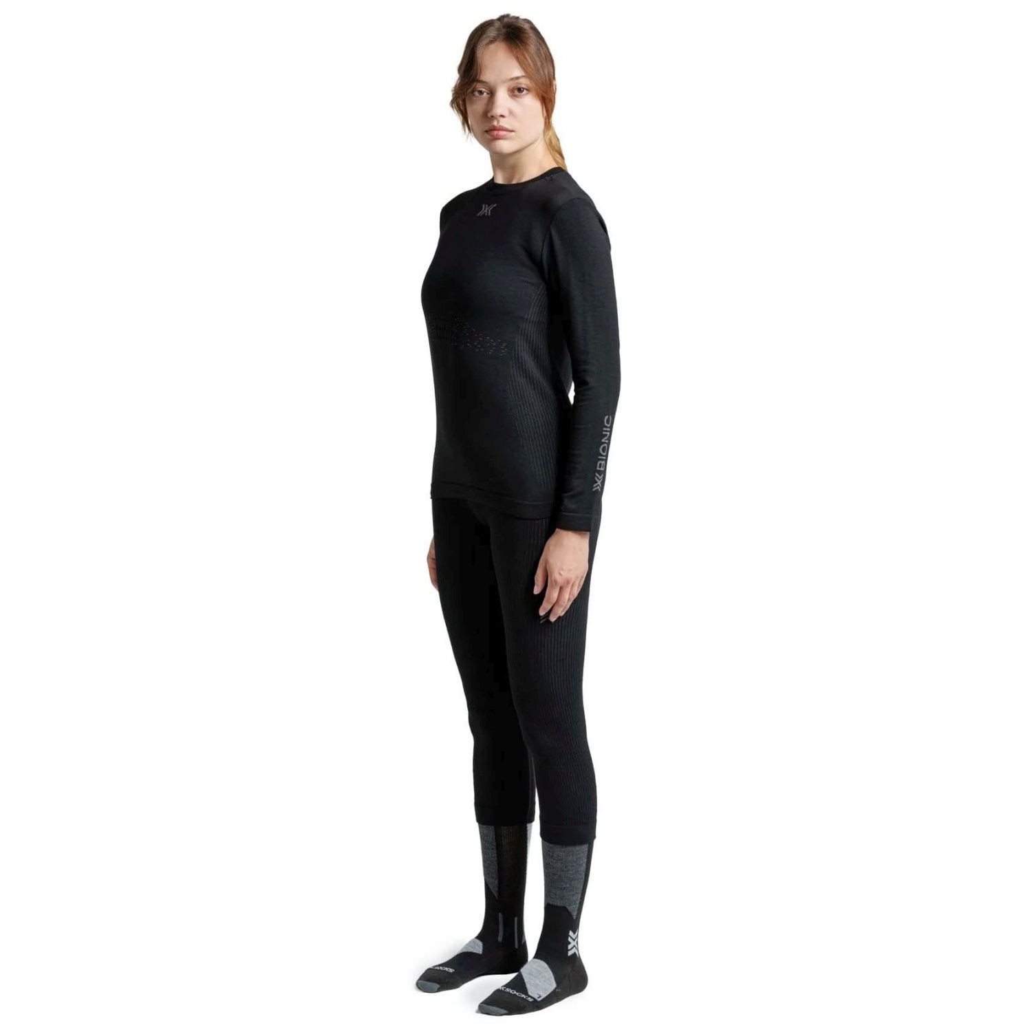 Camiseta térmica de mujer MIGHTYWOOL Merino X-Bionic - Negro Negro-4