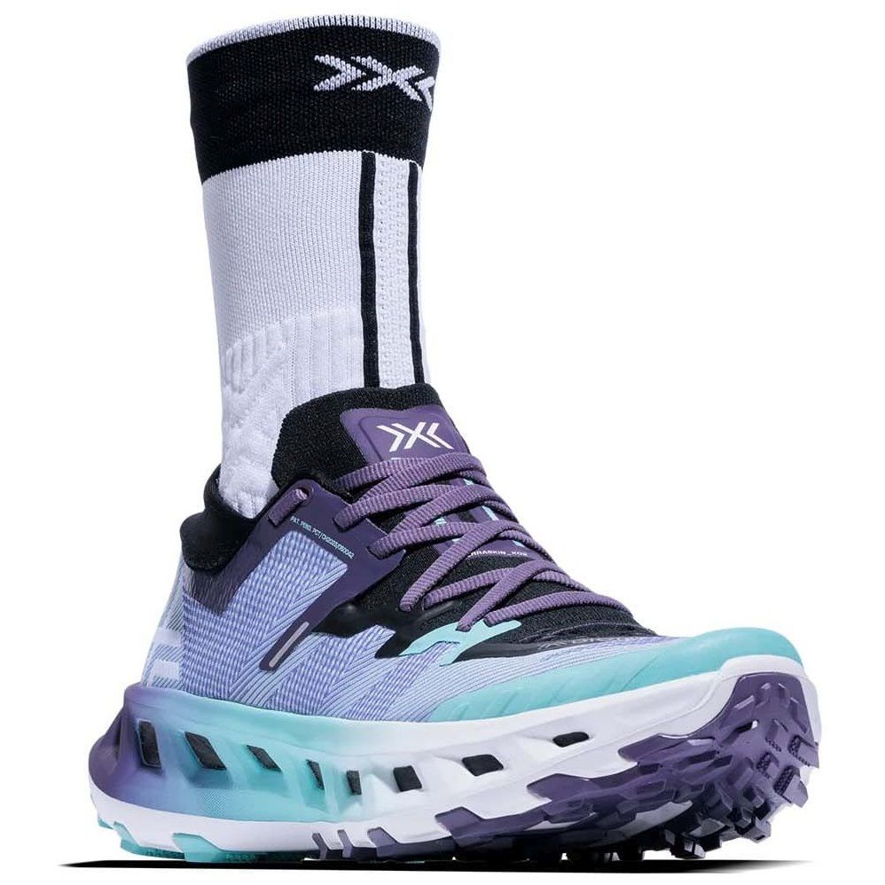 Zapatillas de trail running unisex TERRASKIN X02 + calcetín X-Bionic - Morado Morado-3