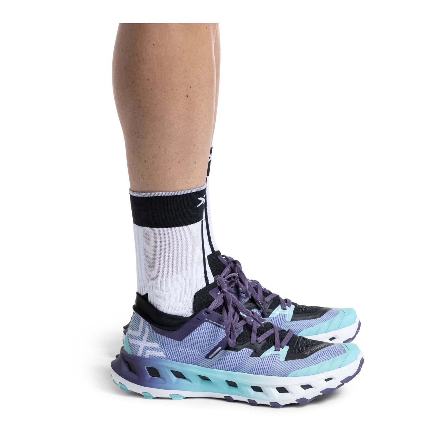 Zapatillas de trail running unisex TERRASKIN X02 + calcetín X-Bionic - Morado Morado-9