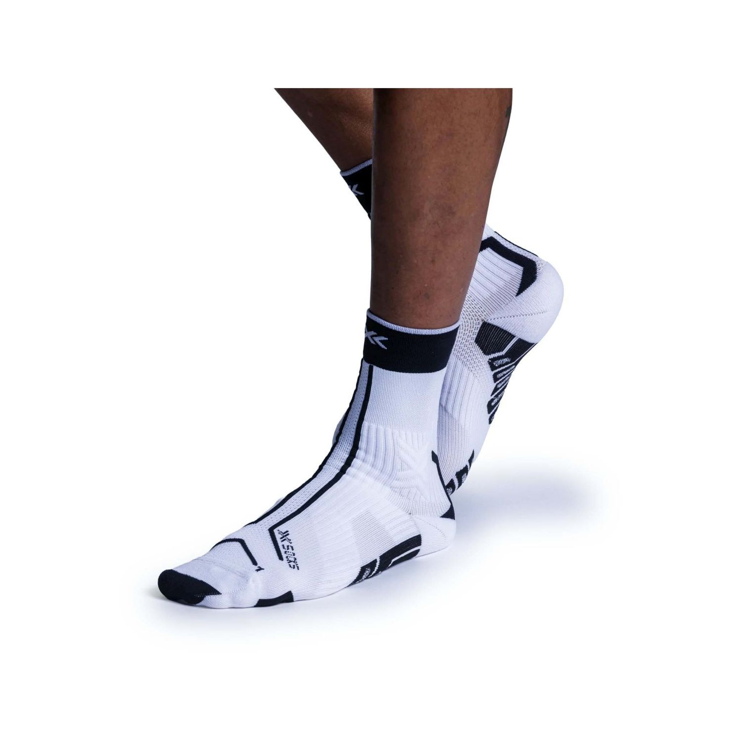 Imagen 3 de Calcetines de trail running unisex TERRASKIN EXPERT CREW X-Socks - Blanco / Negro Blanco / Negro
