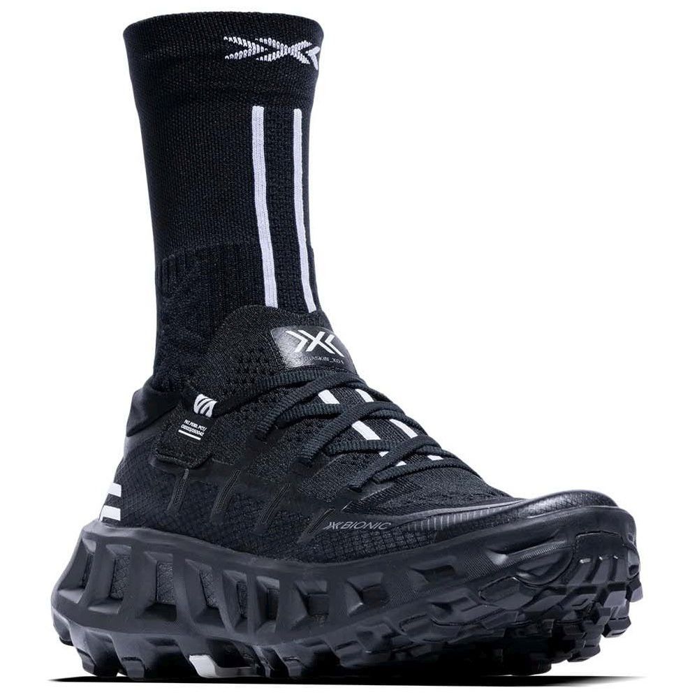 Zapatillas de trail running unisex TERRASKIN X01 + calcetín X-Bionic - Negro Negro-3
