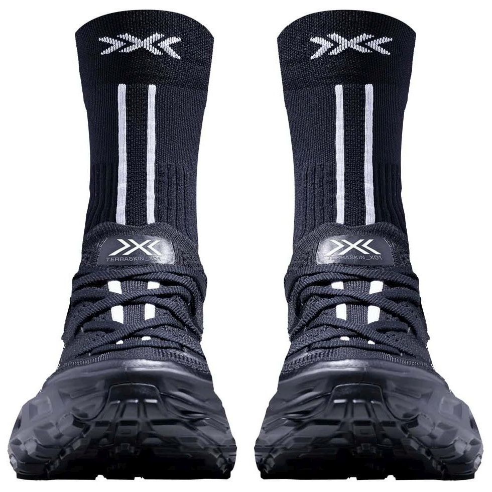 Zapatillas de trail running unisex TERRASKIN X01 + calcetín X-Bionic - Negro Negro-7