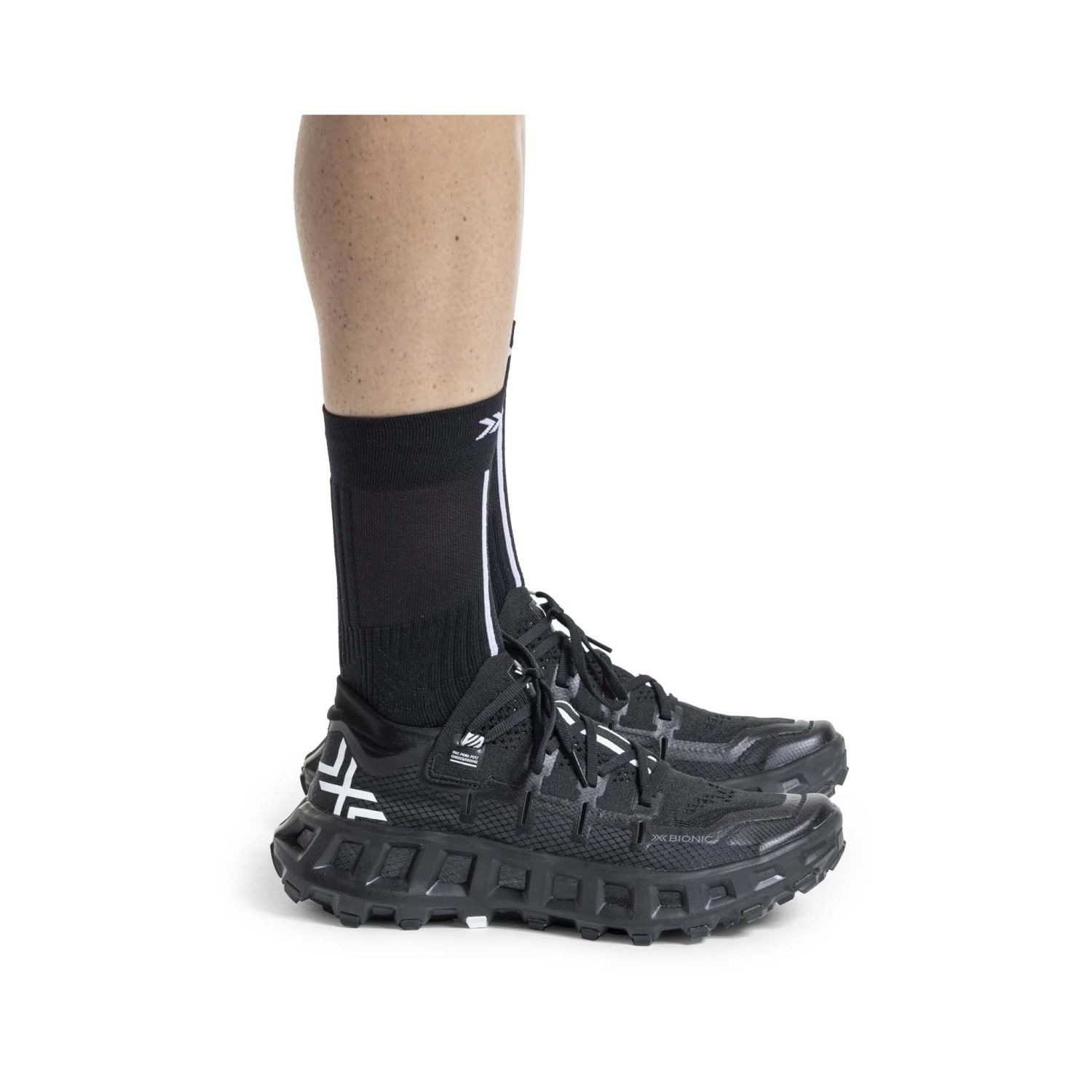 Zapatillas de trail running unisex TERRASKIN X01 + calcetín X-Bionic - Negro Negro-9