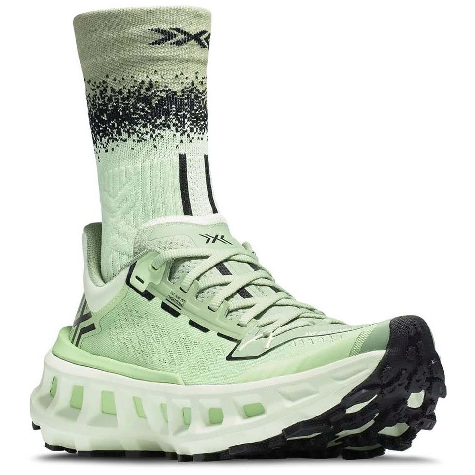 Zapatillas de trail running unisex TERRASKIN X03 + calcetín X-Bionic - Verde Verde-5