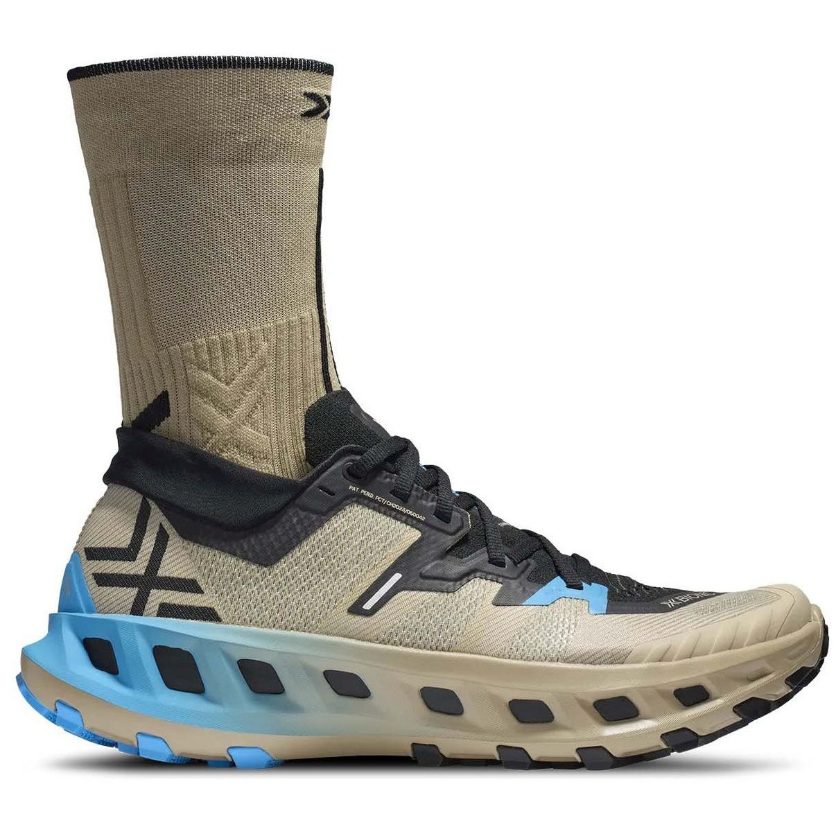 Imagen 0 de Zapatillas de trail running unisex TERRASKIN X02 + calcetín X-Bionic Marrón claro