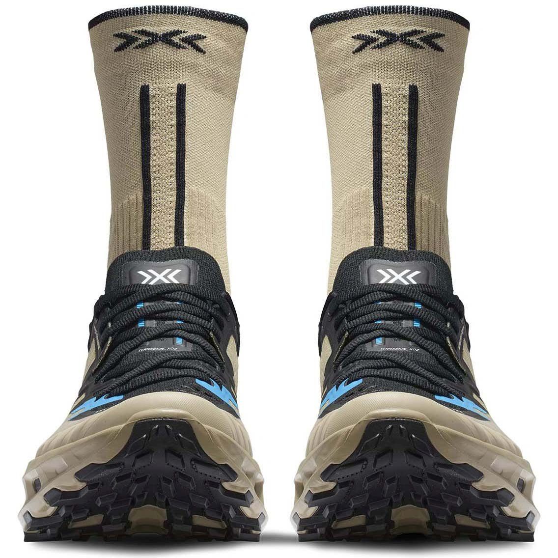 Zapatillas de trail running unisex TERRASKIN X02 + calcetín X-Bionic - Marrón claro Marrón claro-4