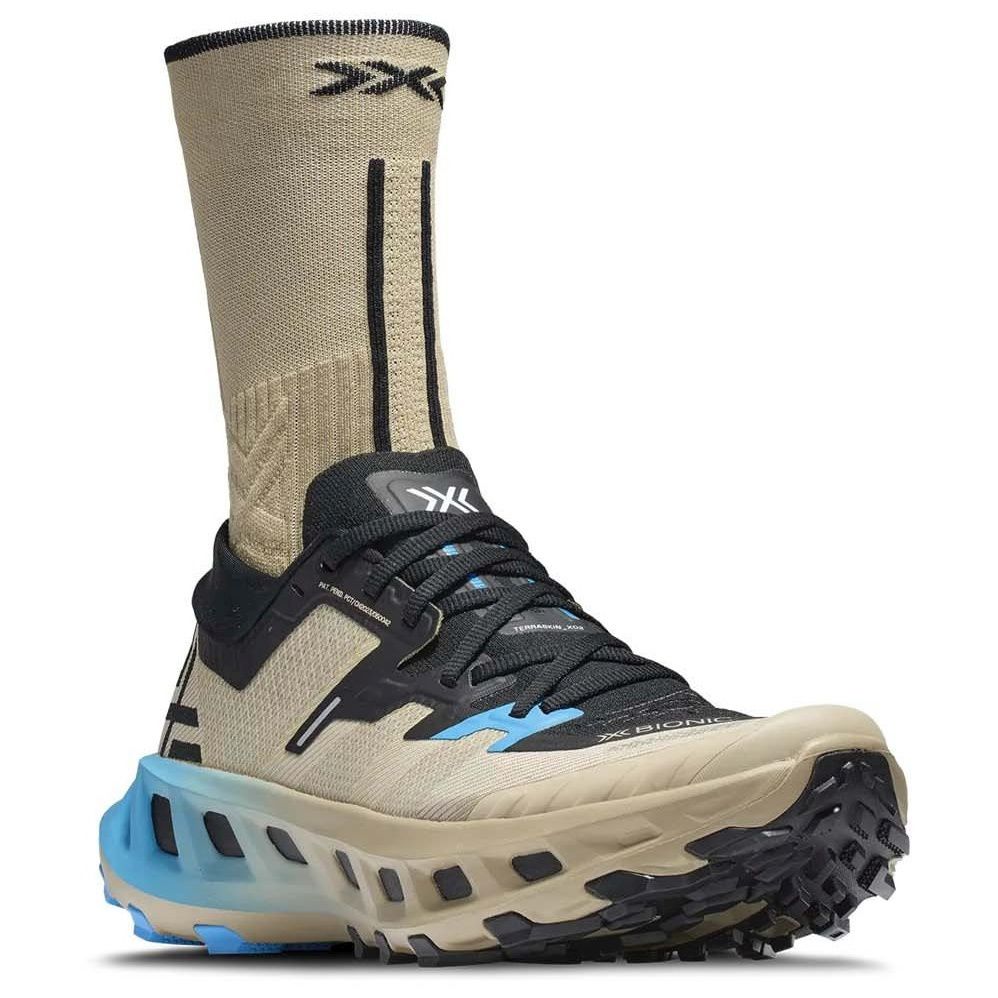 Zapatillas de trail running unisex TERRASKIN X02 + calcetín X-Bionic - Marrón claro Marrón claro-5