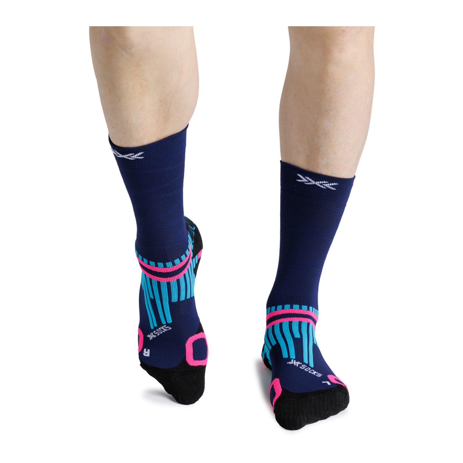 Imagen 2 de Calcetines de montaña unisex ANATOMIX CREW X-Socks - Azul marino Azul marino