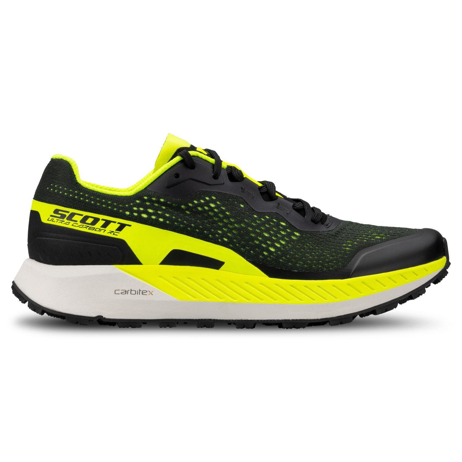 Scott Zapatillas de trail running de hombre ULTRA CARBON RC Negro / Amarillo
