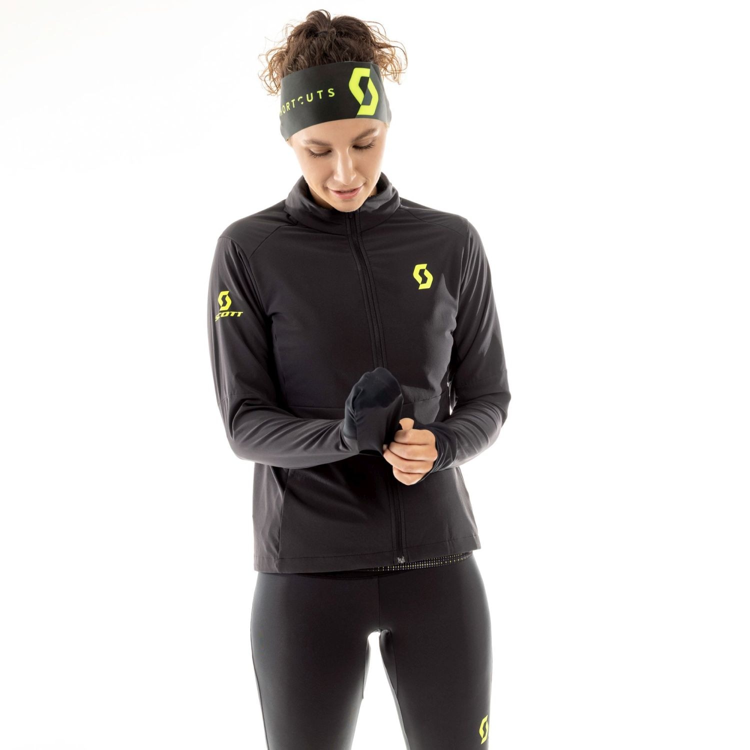 Imagen 5 de Chaqueta de running de mujer RC RUN WARM Scott - Negro Negro