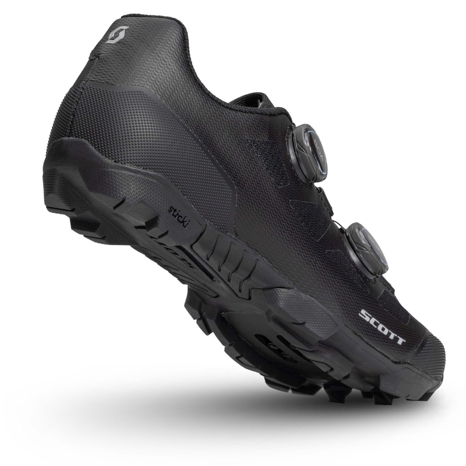 Imagen 4 de Zapatillas de ciclismo de hombre MTB VERTEC Scott - Negro Negro