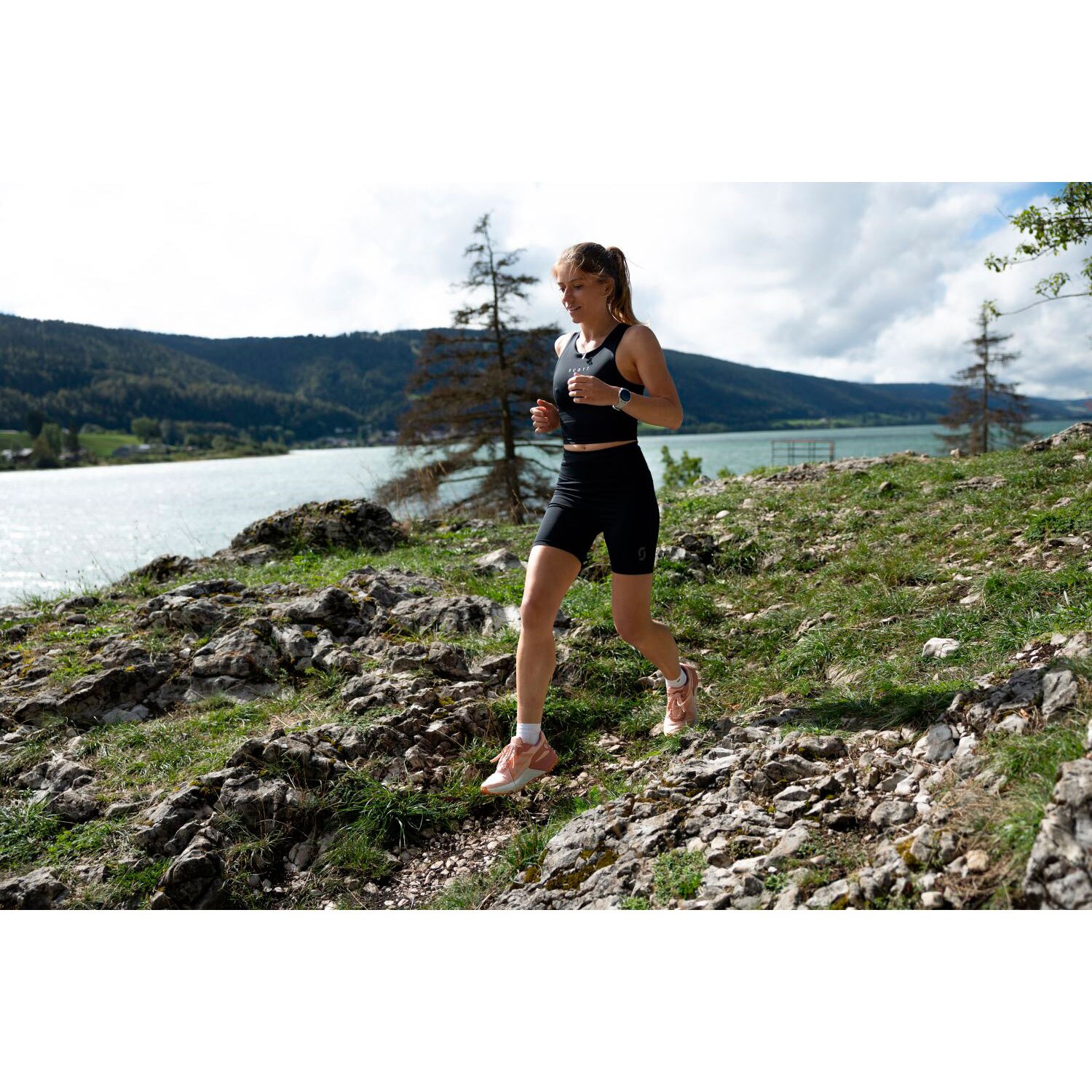 Malla de running de mujer ENDURANCE Scott - Negro Negro-7