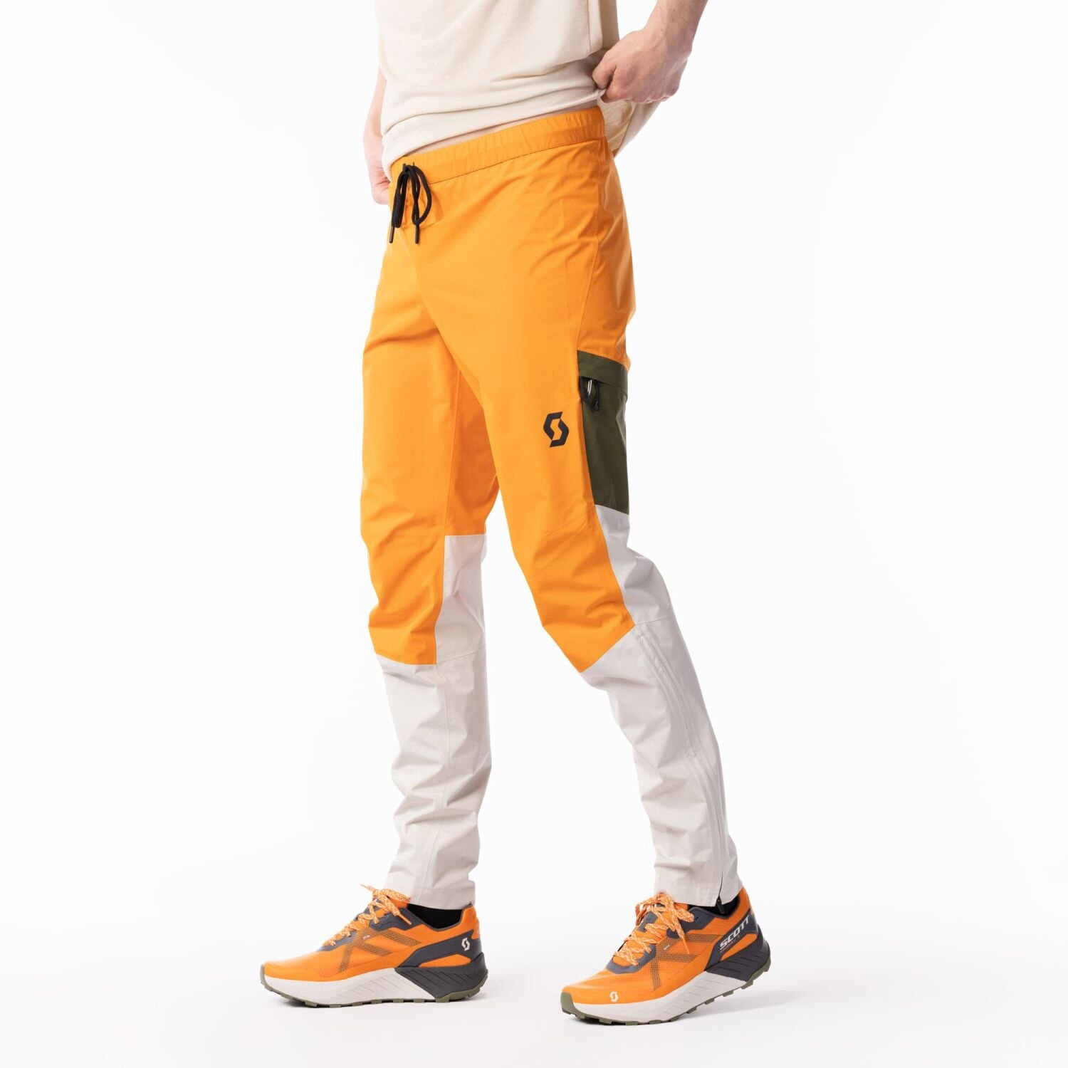 Pantalón impermeable de montaña de hombre LIGHT DRYO 2.5L Scott - Naranja Naranja-3