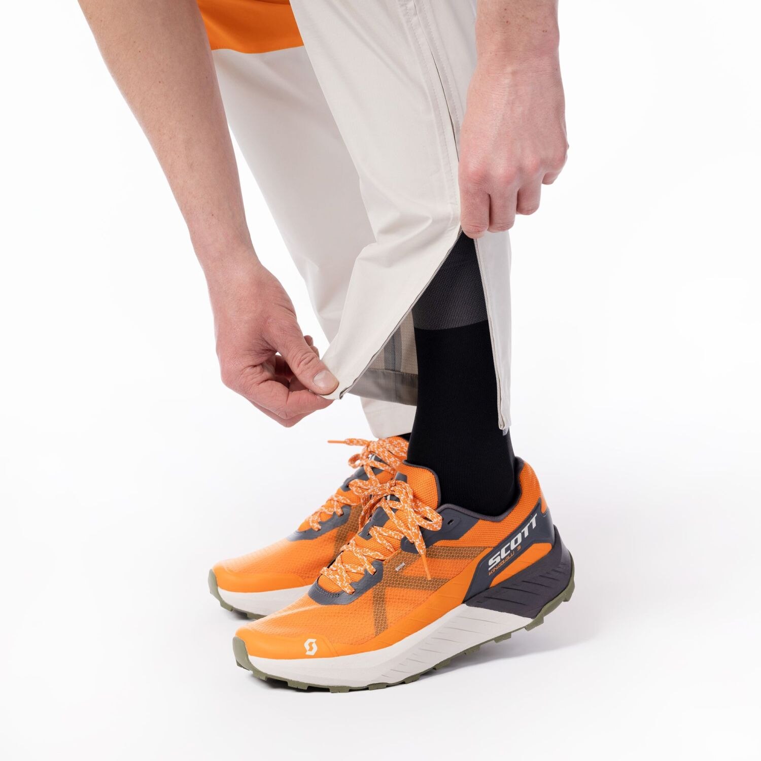 Pantalón impermeable de montaña de hombre LIGHT DRYO 2.5L Scott - Naranja Naranja-5