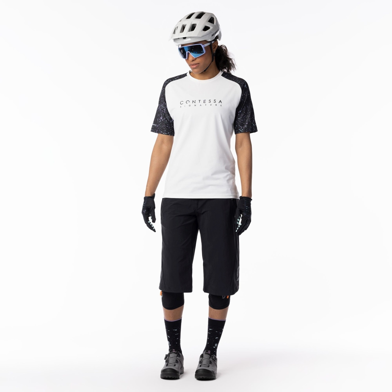 Bermuda de ciclismo de mujer TRAIL CONTESSA SIGN Scott - Negro Negro-3