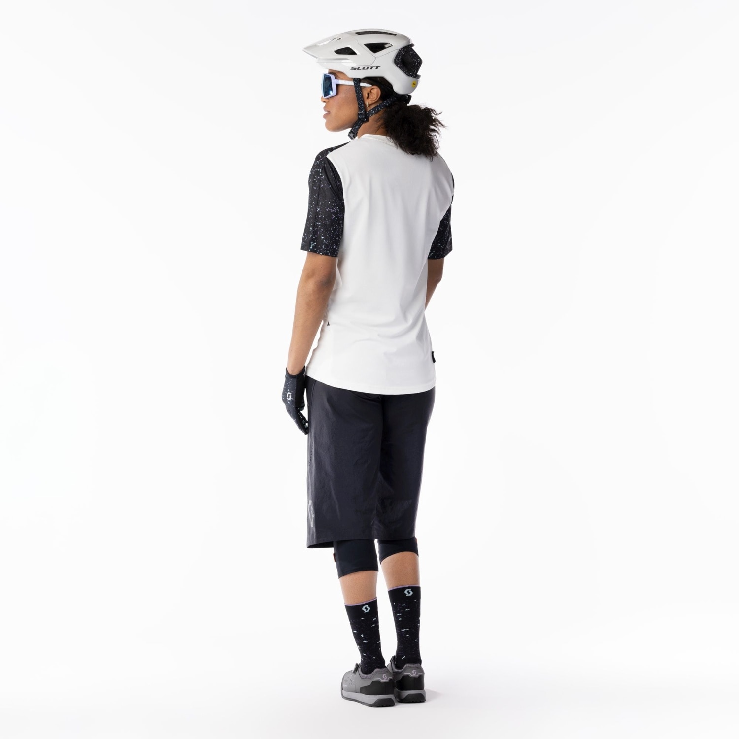 Bermuda de ciclismo de mujer TRAIL CONTESSA SIGN Scott - Negro Negro-5