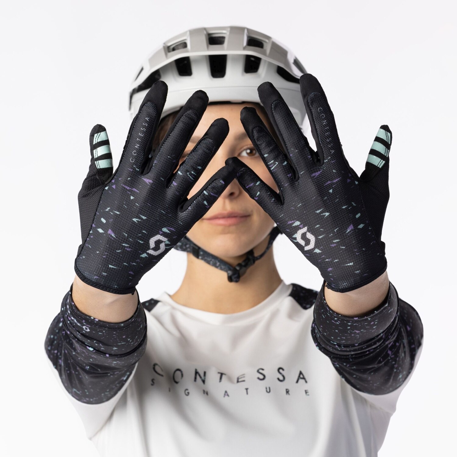 Guante de ciclismo de mujer TRACTION CONTESSA SIGN LF Scott - Gris Gris-4