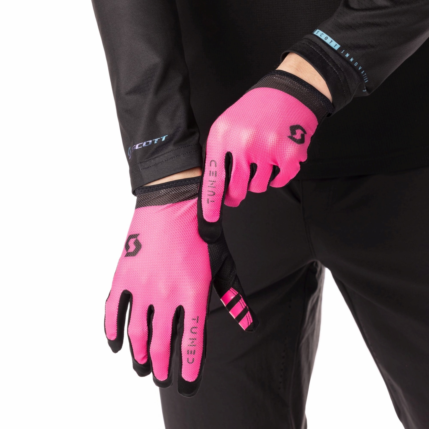 Guante de ciclismo unisex TRACTION TUNED LF Scott - Rosa Rosa-3