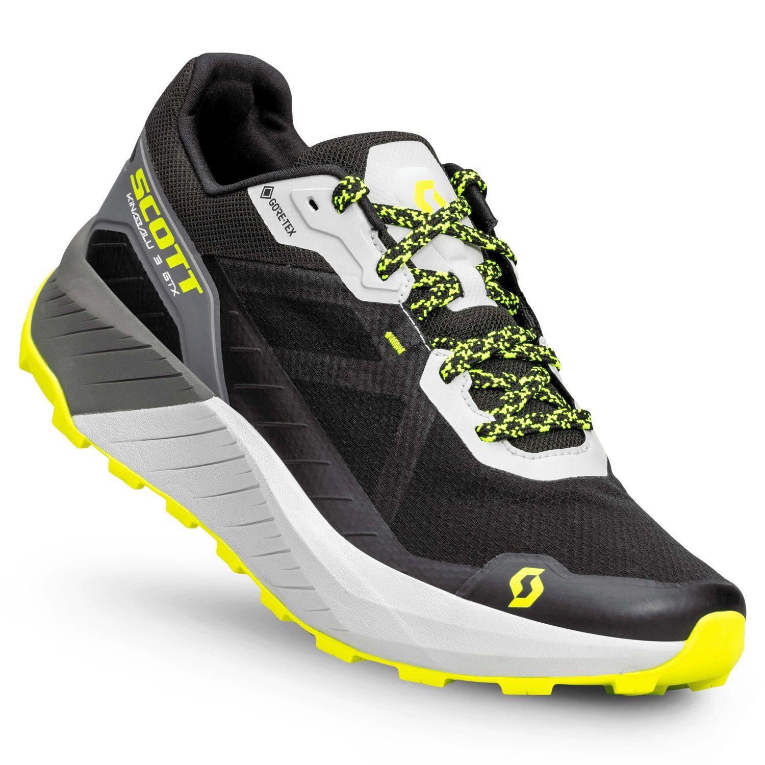 Imagen 3 de Zapatillas de trail running de hombre KINABALU 3 Gore-Tex Scott - Negro / Amarillo Negro / Amarillo