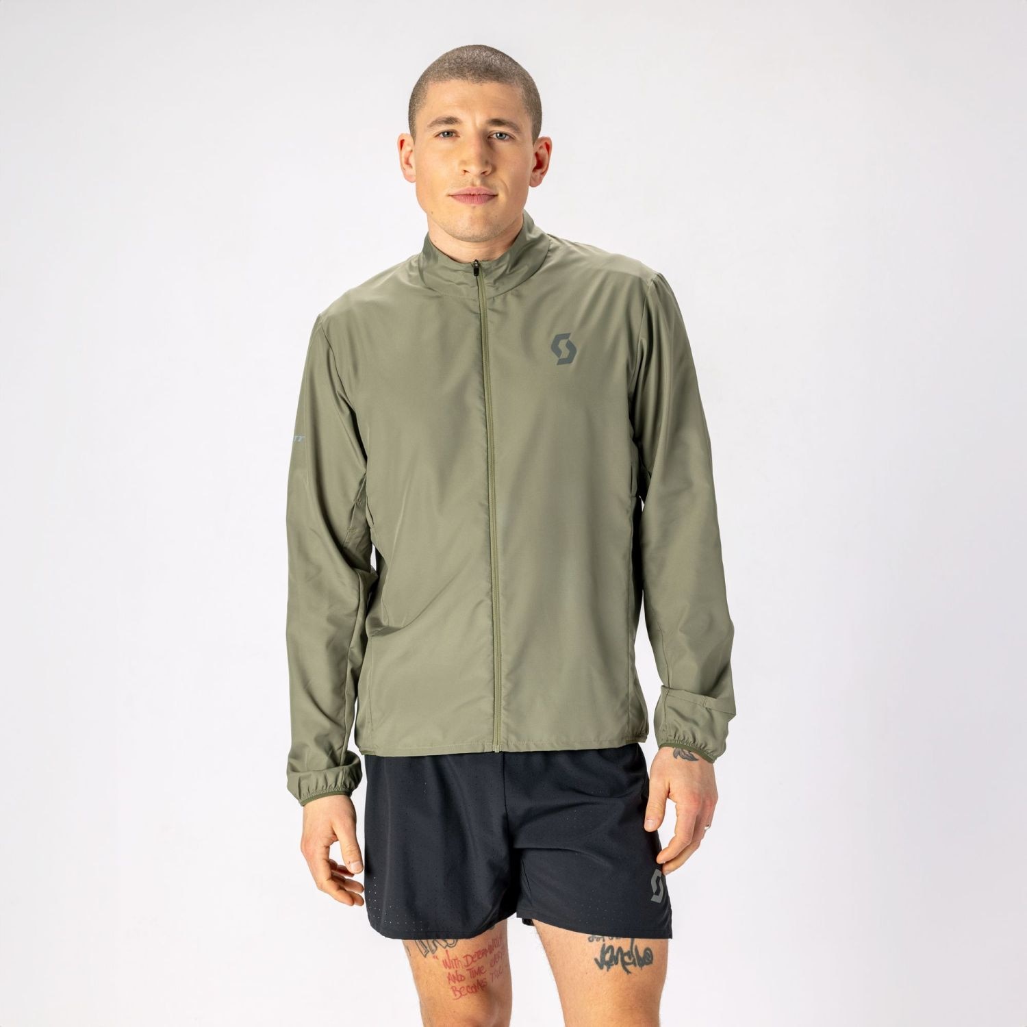 Imagen 3 de Chaqueta cortavientos de running de hombre ENDURANCE TECH WB Scott - Kaki Kaki