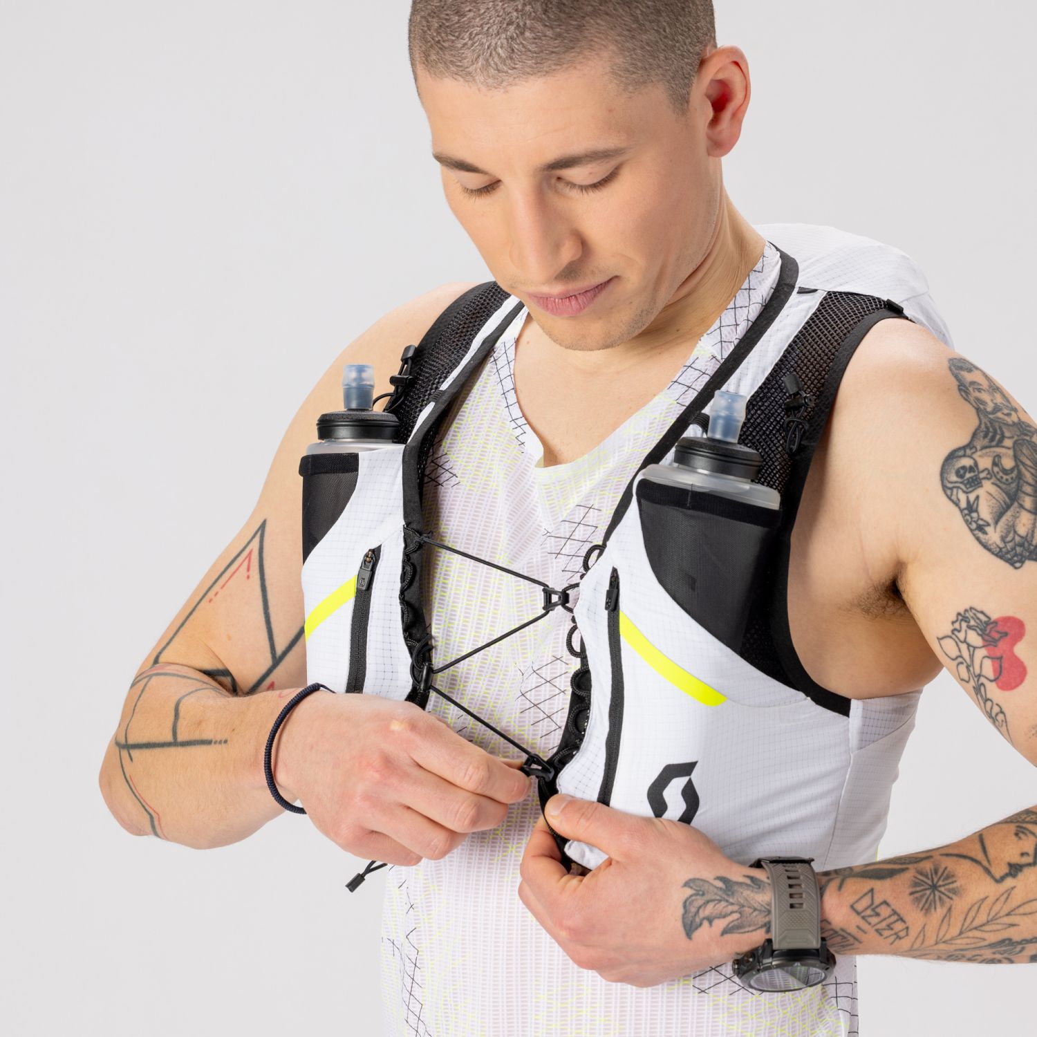 Mochila de trail running unisex HYDRATION RC PRO TR 10 L Scott - Blanco Blanco-7