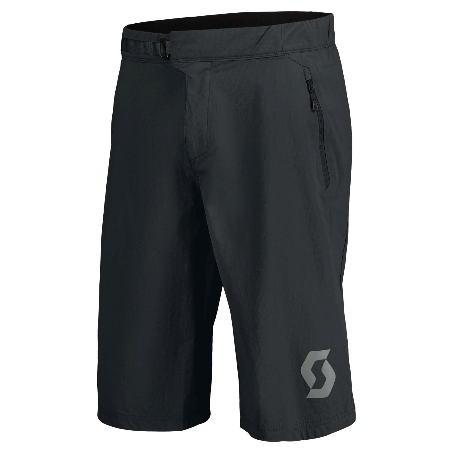 Culotte de ciclismo de hombre TRAIL VERTIC con badana Scott - Gris claro Negro-1