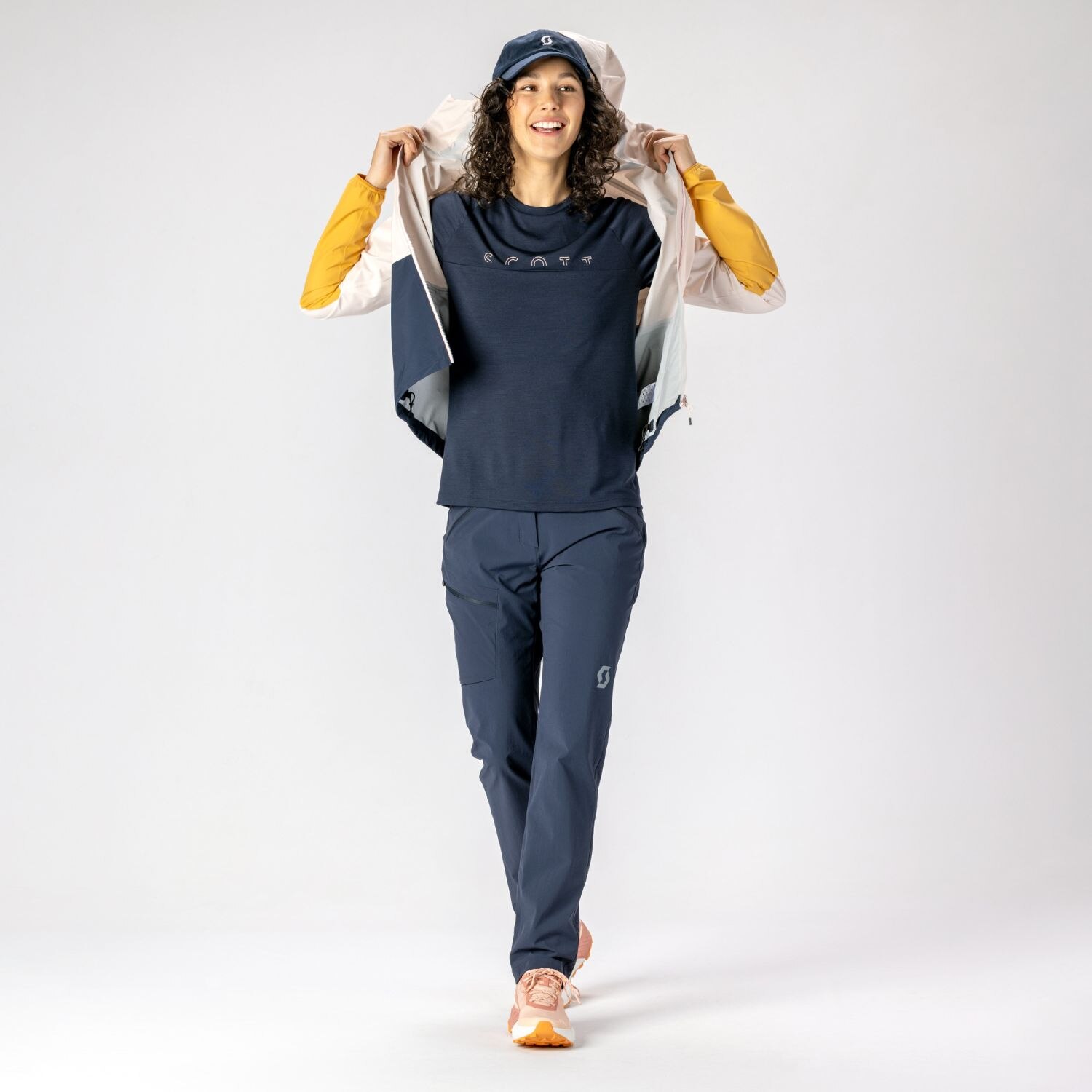 Pantalón de montaña de mujer EXPLORAIR LIGHT Scott - Azul marino Azul marino-5
