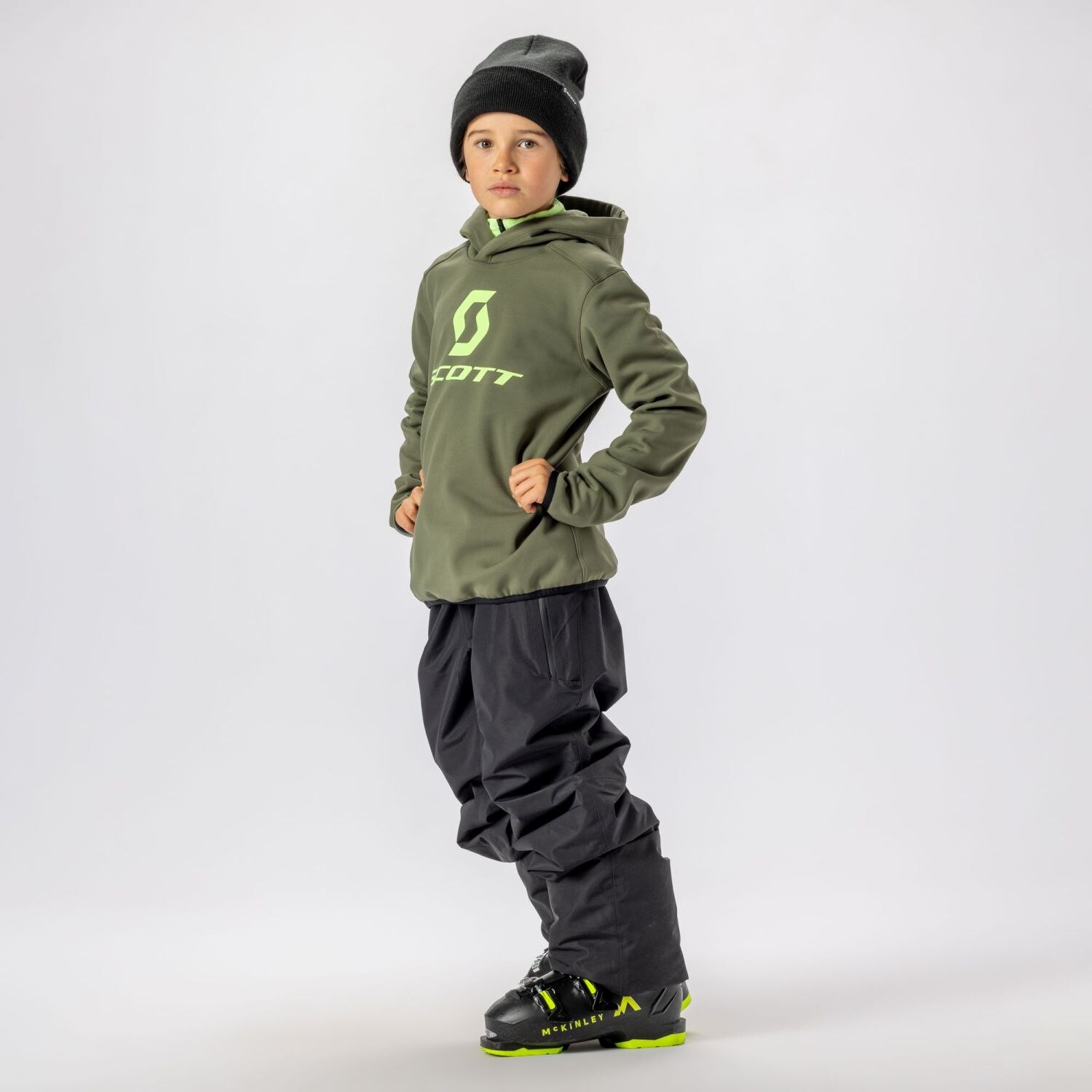 Sudadera de niños JR DEFINED WARM Scott - Verde Verde-1