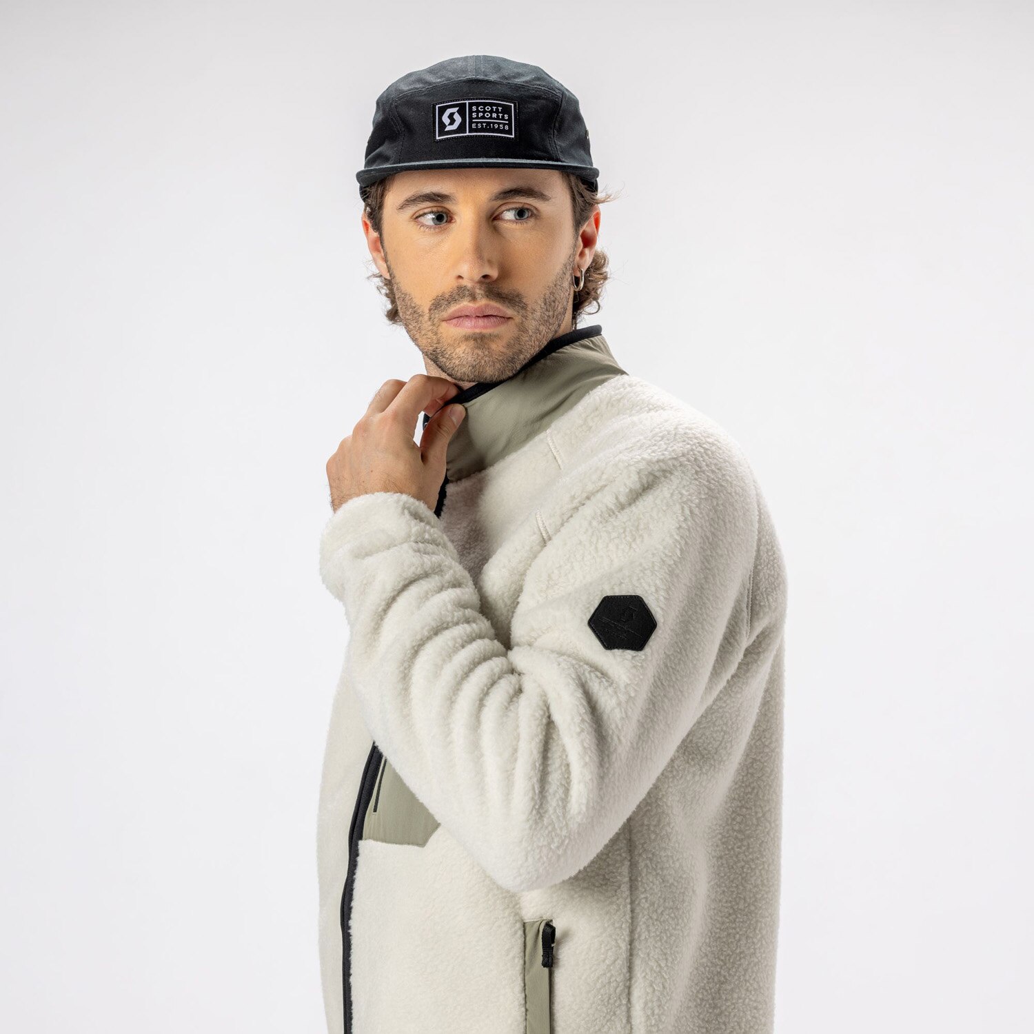 Forro polar de hombre DEFINED HERITAGE PILE Scott - Blanco roto Blanco roto-4