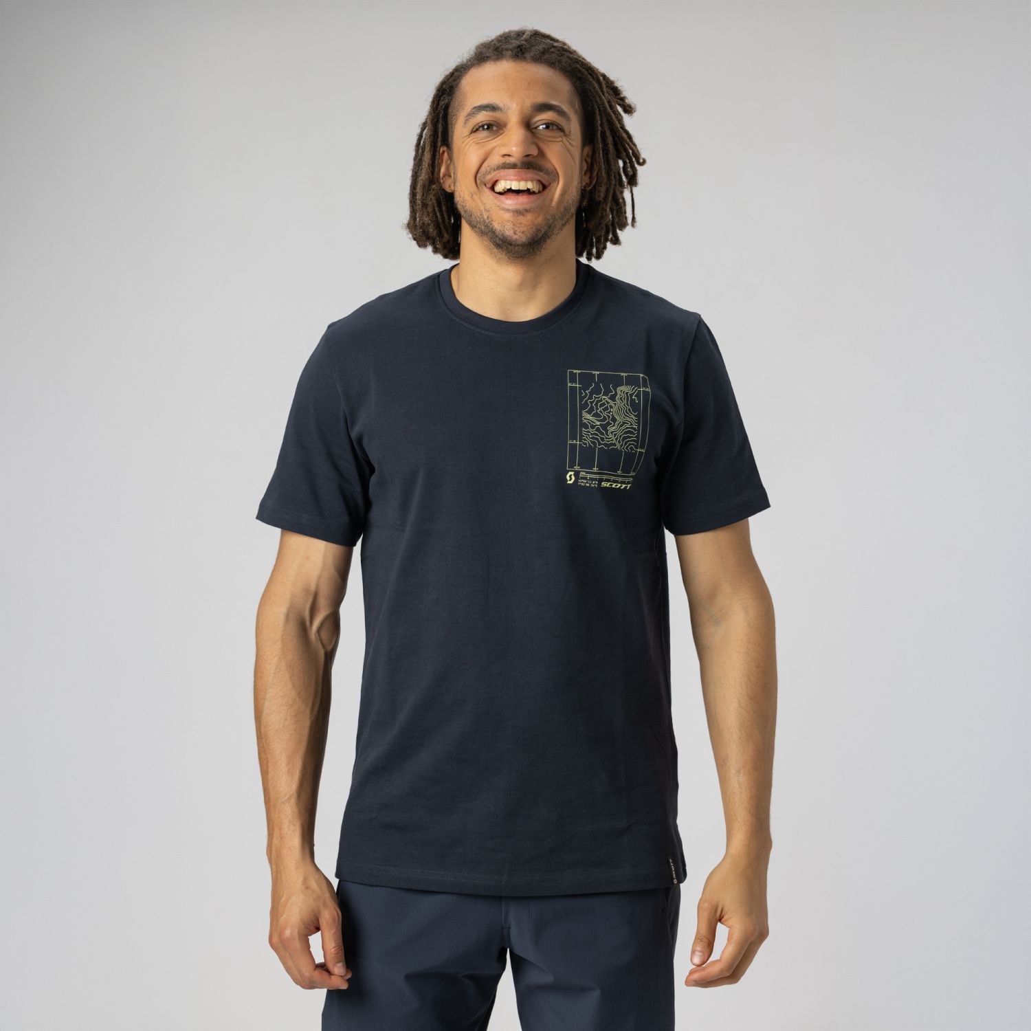 Camiseta de hombre CASUAL SS Scott - Azul marino Azul marino-3