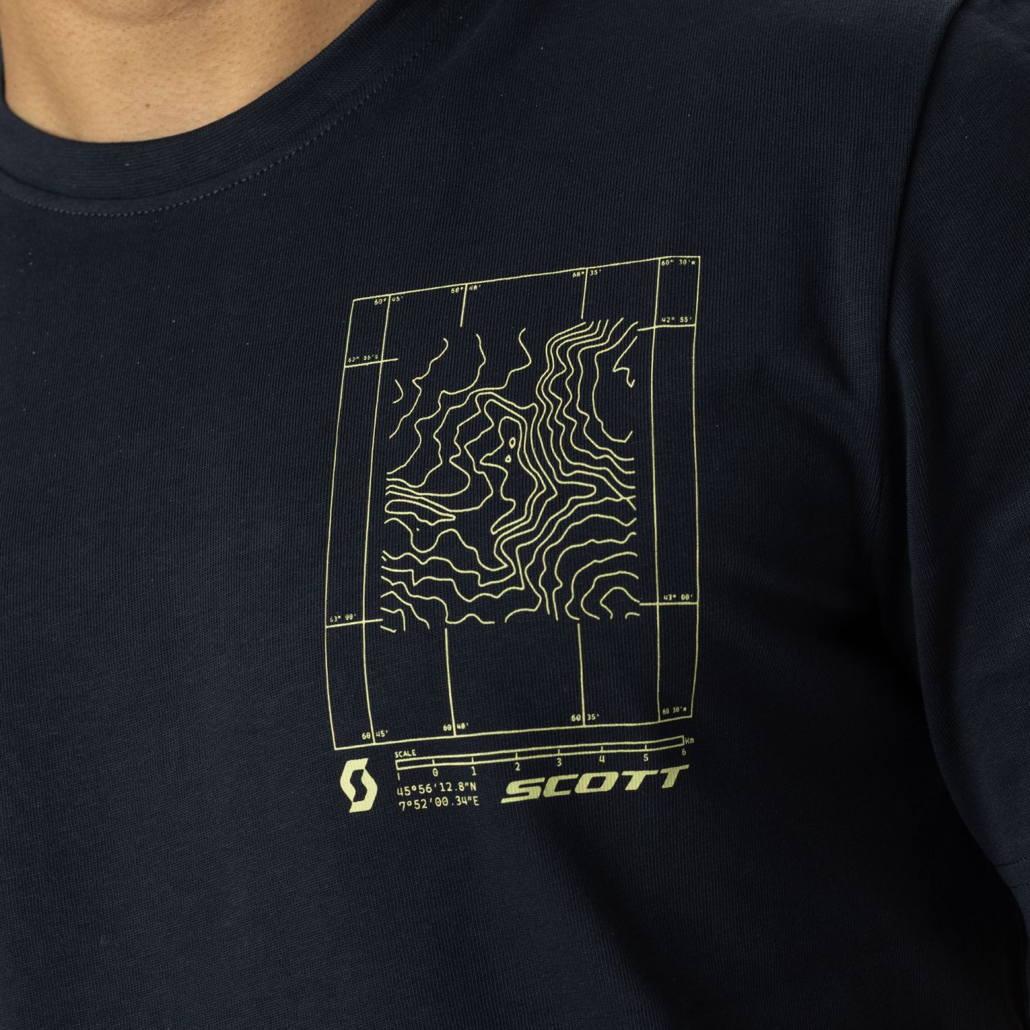 Camiseta de hombre CASUAL SS Scott - Azul marino Azul marino-4