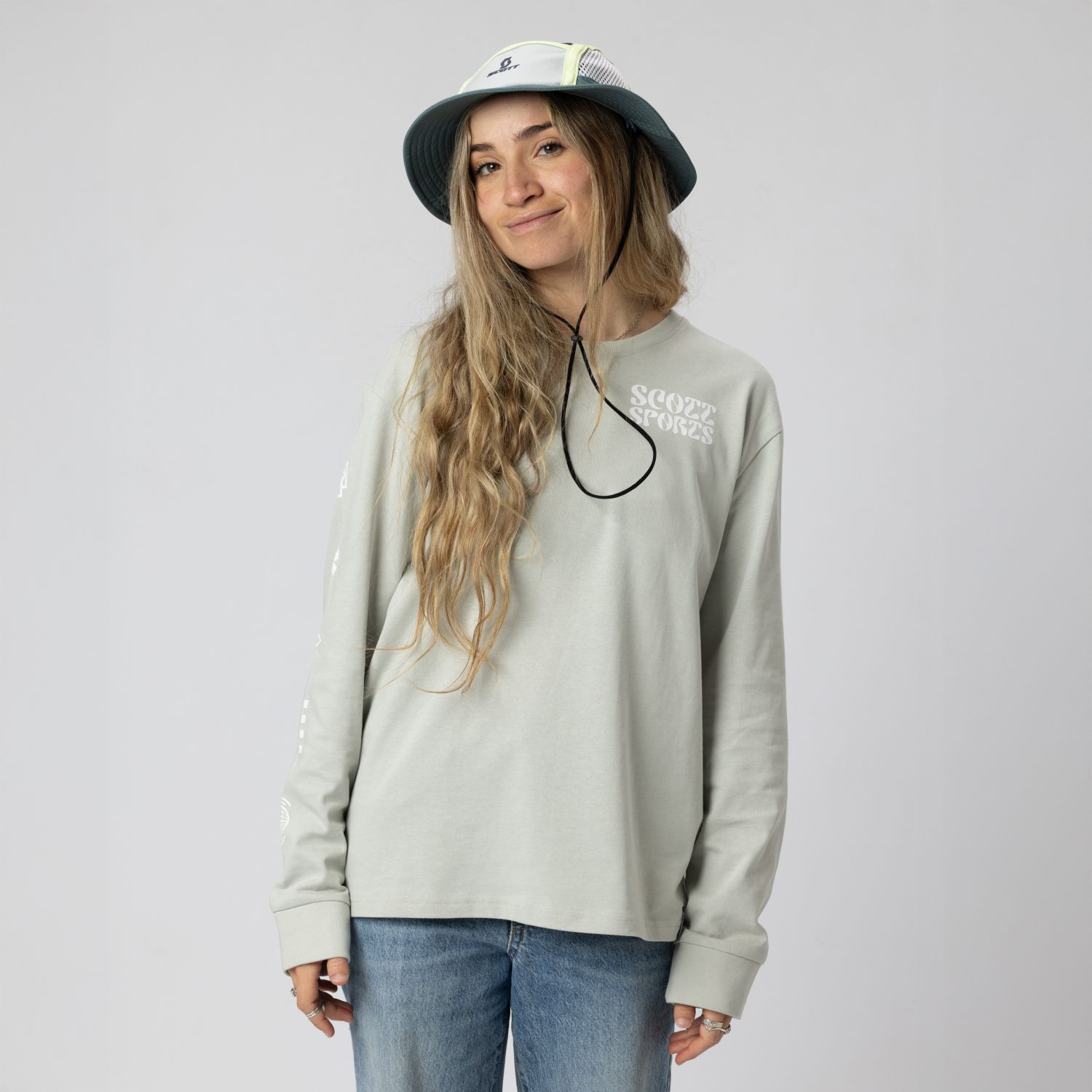 Camiseta unisex GRAPHIC LS Scott - Gris claro Gris claro-5