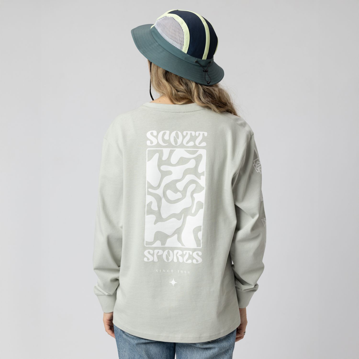Camiseta unisex GRAPHIC LS Scott - Gris claro Gris claro-7