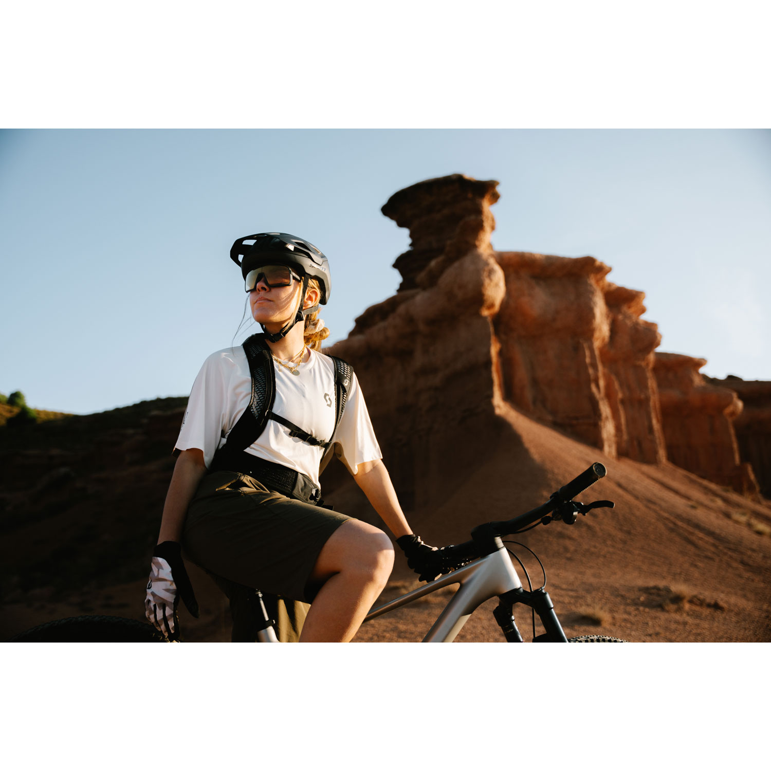 Camiseta de ciclismo de mujer VERTIC PRO SL SS Scott - Blanco roto Blanco roto-3
