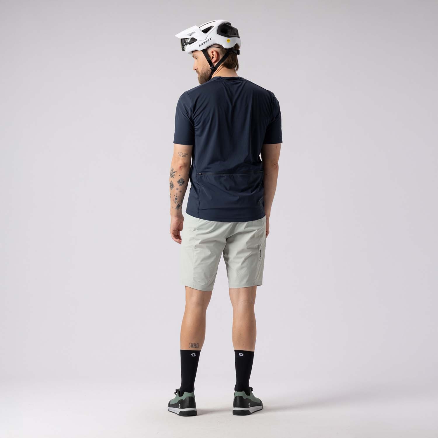 Bermuda de ciclismo de hombre VERTIC PRO SL Scott - Gris claro Gris claro-5