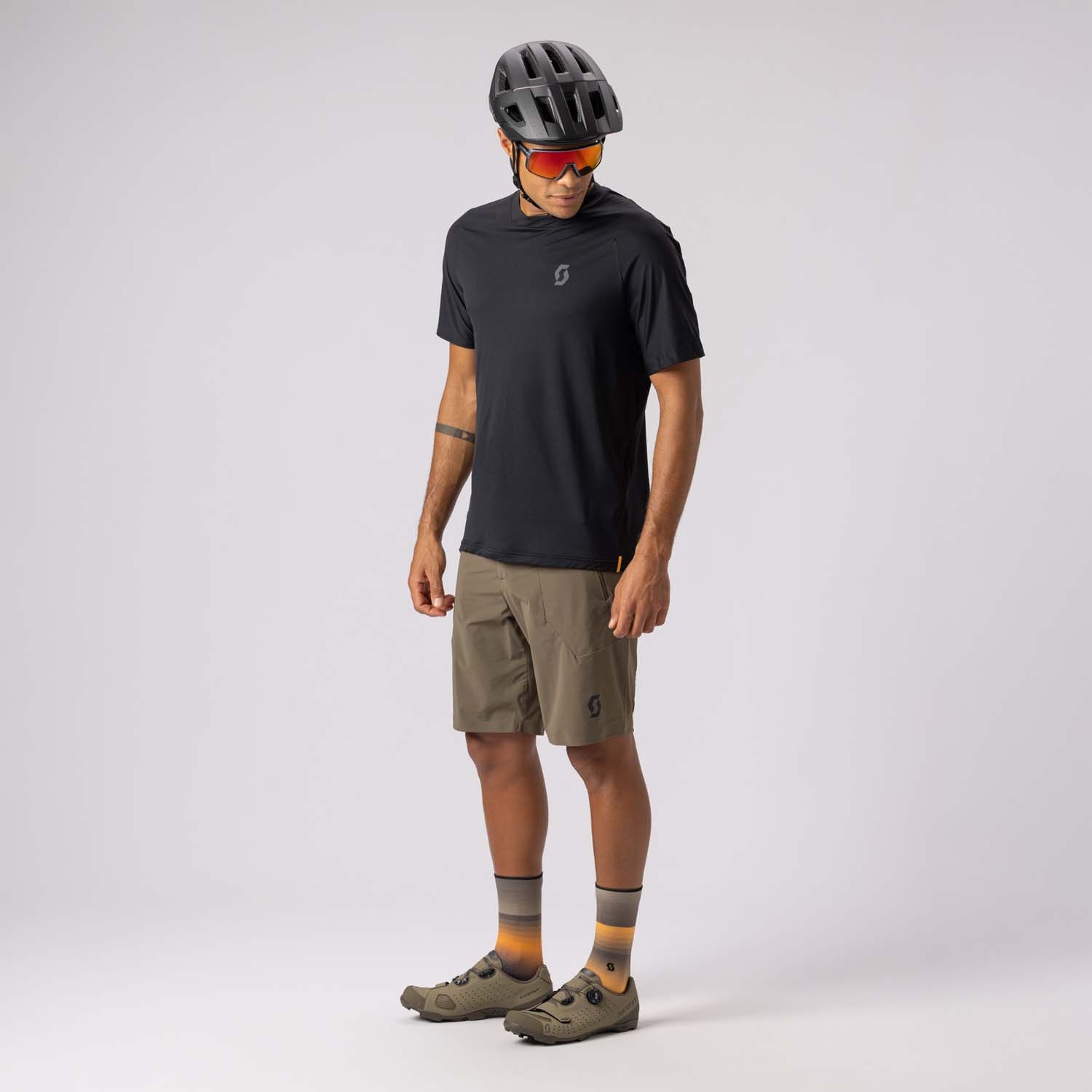 Bermuda de ciclismo de hombre VERTIC PRO SL Scott - Marrón Marrón-3