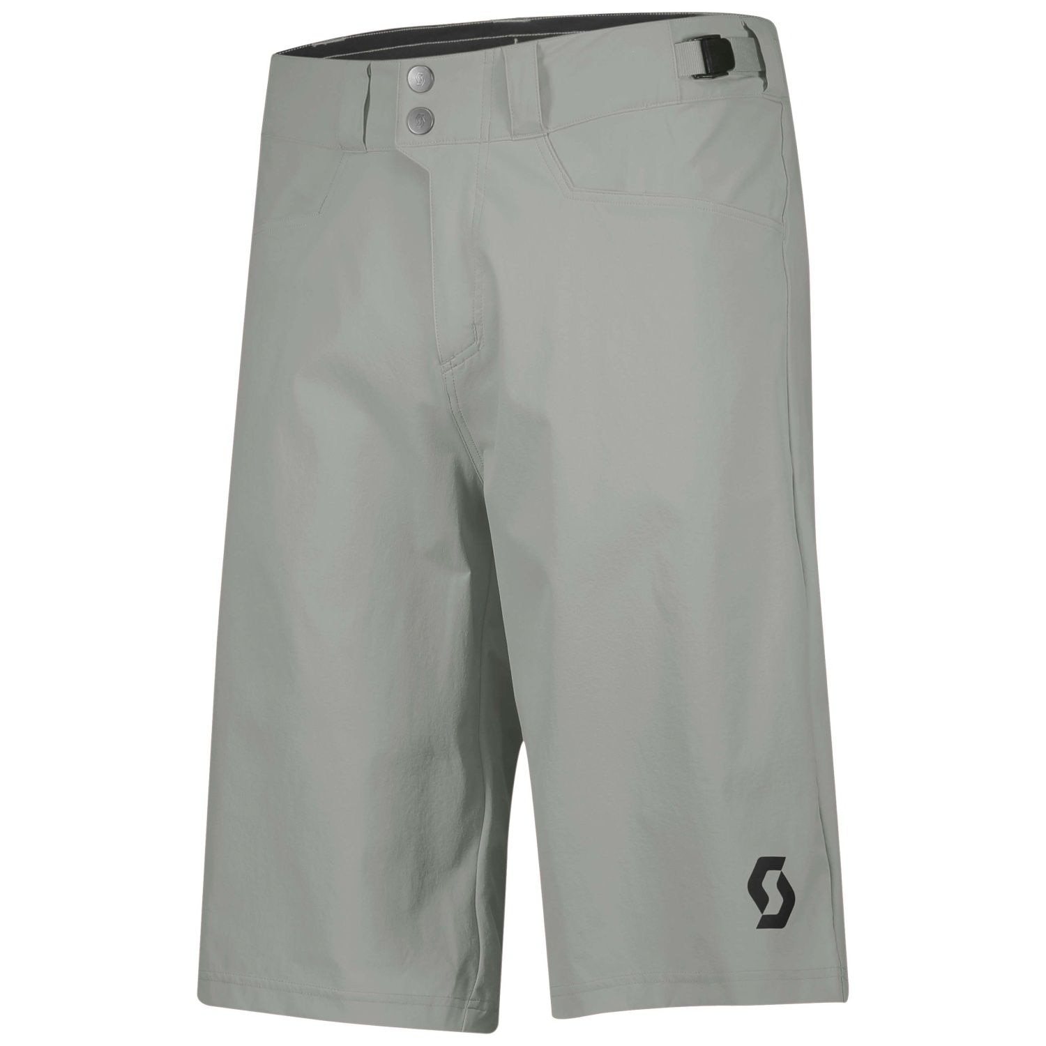 Culotte de ciclismo de hombre TRAIL FLOW con badana Scott - Gris claro Gris claro-1