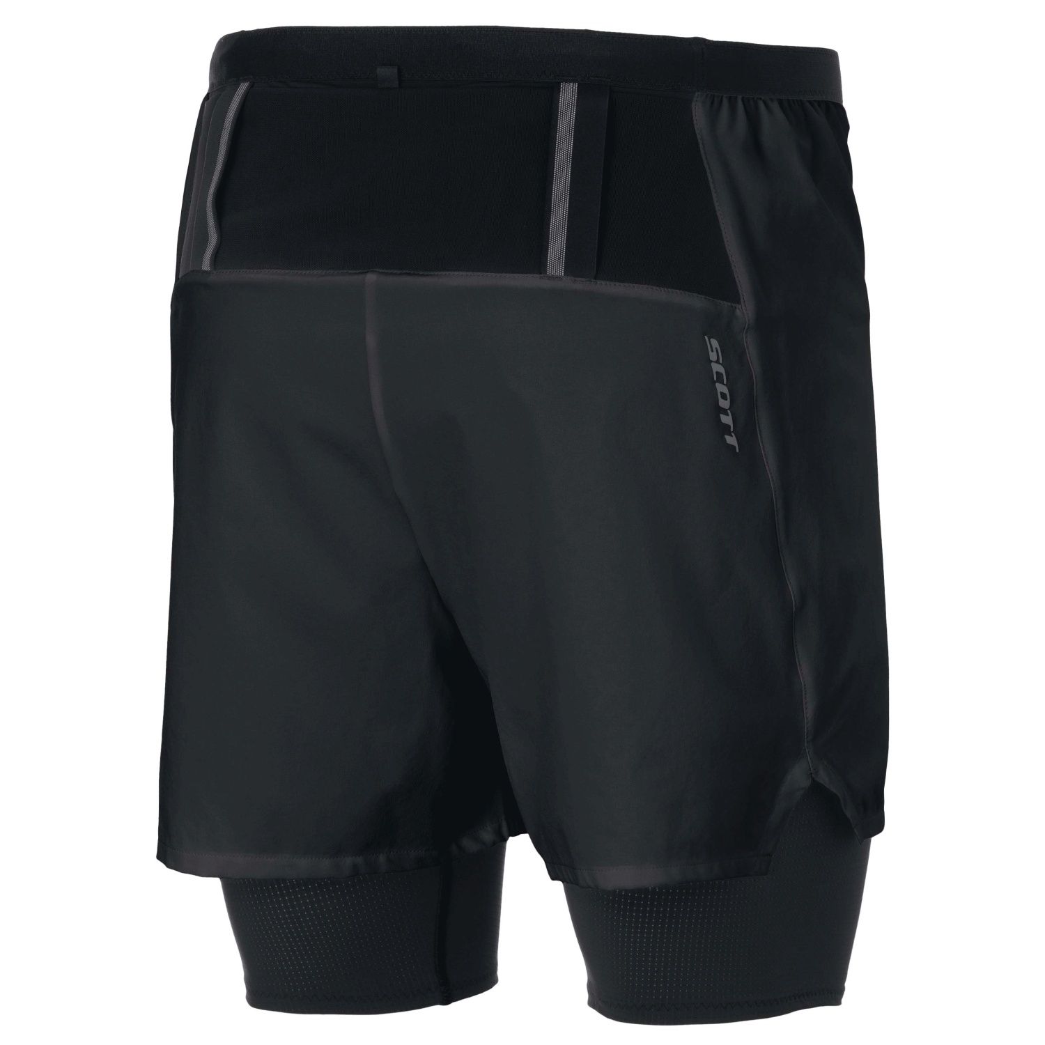 Short de trail running de hombre HYBRID ENDURANCE TECH Scott - Negro Negro-2