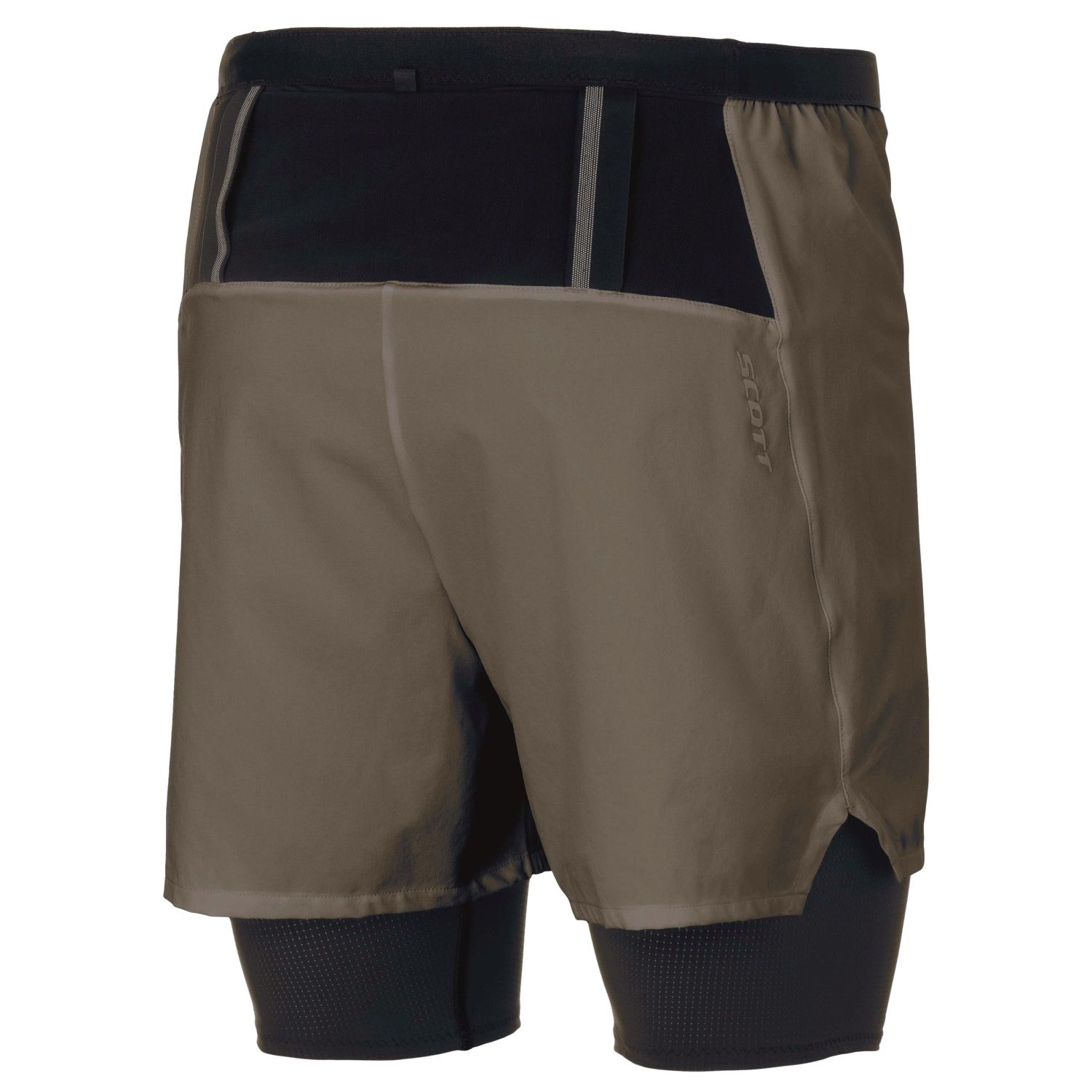 Short de trail running de hombre HYBRID ENDURANCE TECH Scott - Marrón Marrón-2