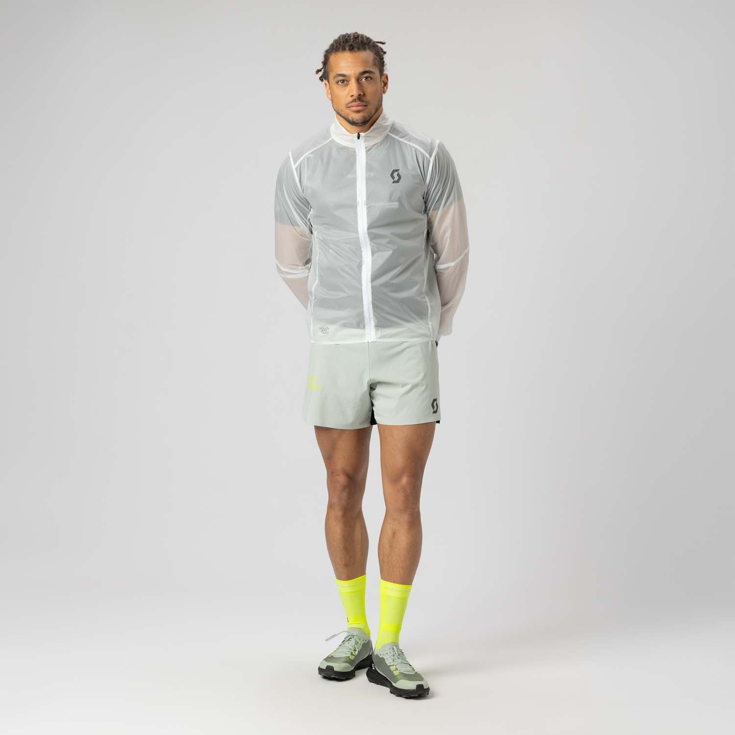 Chaqueta cortavientos de running de hombre ENDURANCE SL WB Scott - Blanco Blanco-3
