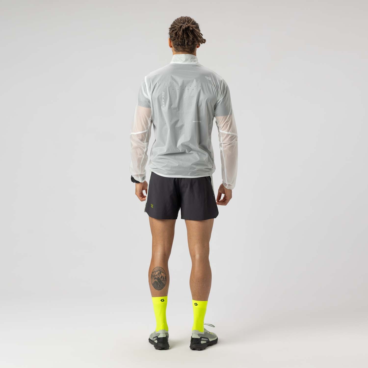 Chaqueta cortavientos de running de hombre ENDURANCE SL WB Scott - Blanco Blanco-4