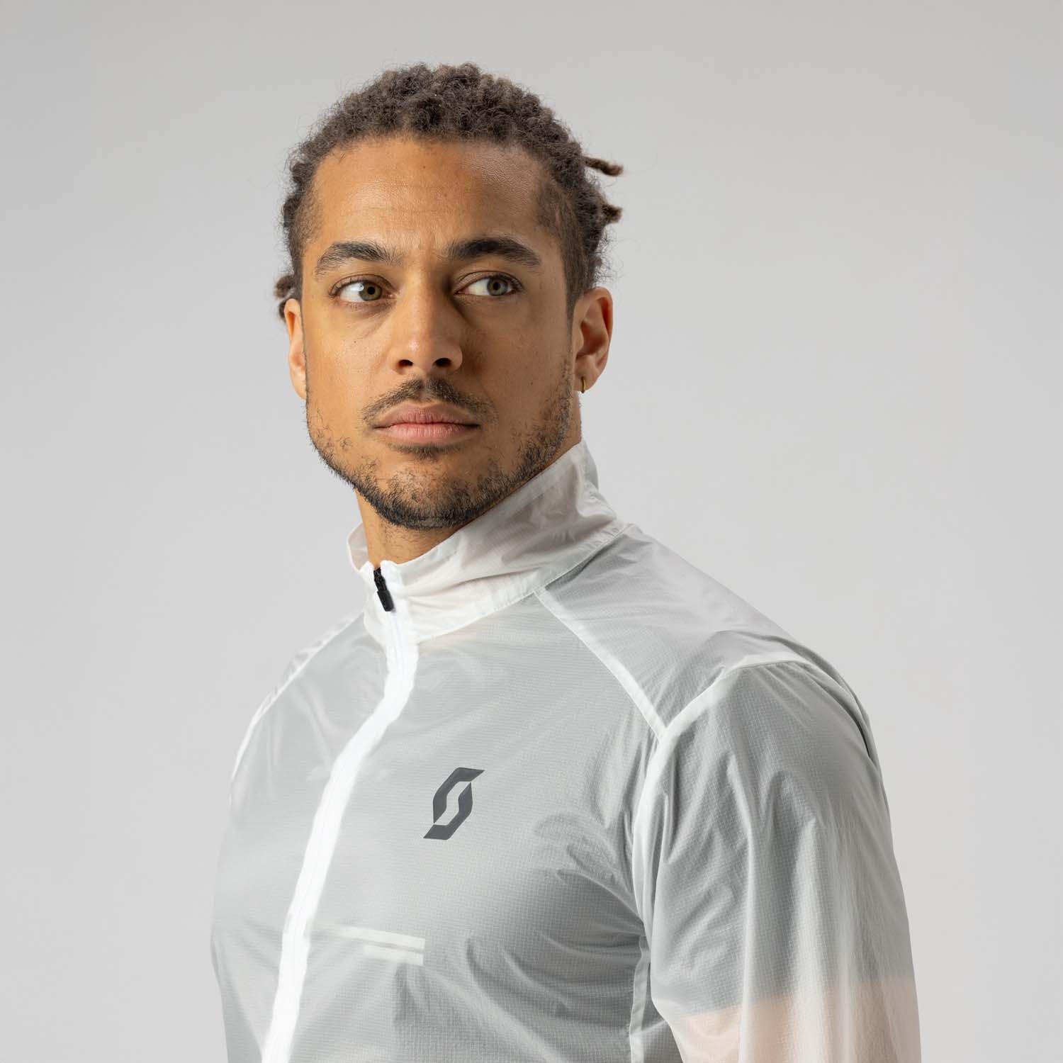 Chaqueta cortavientos de running de hombre ENDURANCE SL WB Scott - Blanco Blanco-5