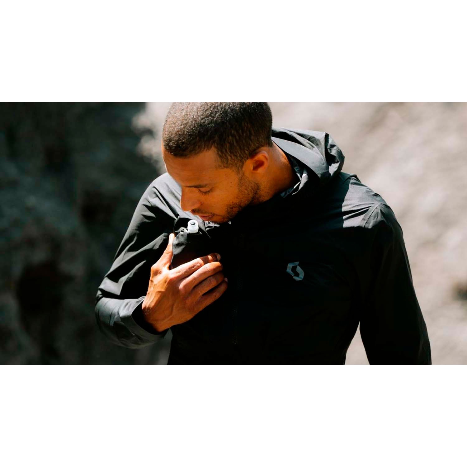Chaqueta impermeable de running de hombre ENDURANCE SL WP Scott - Negro Negro-8