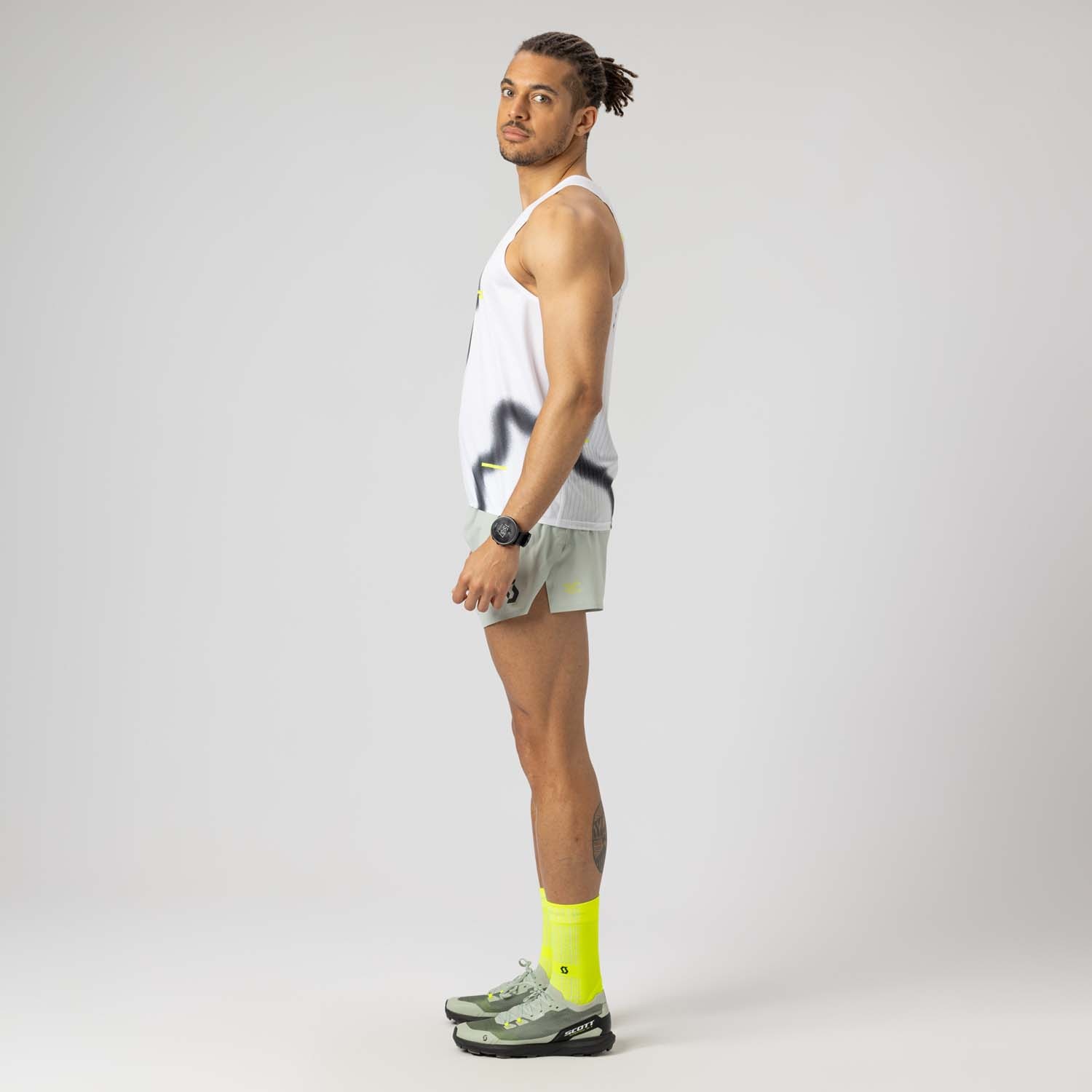 Camiseta de trail running de hombre RC RUN Scott - Blanco Blanco-4