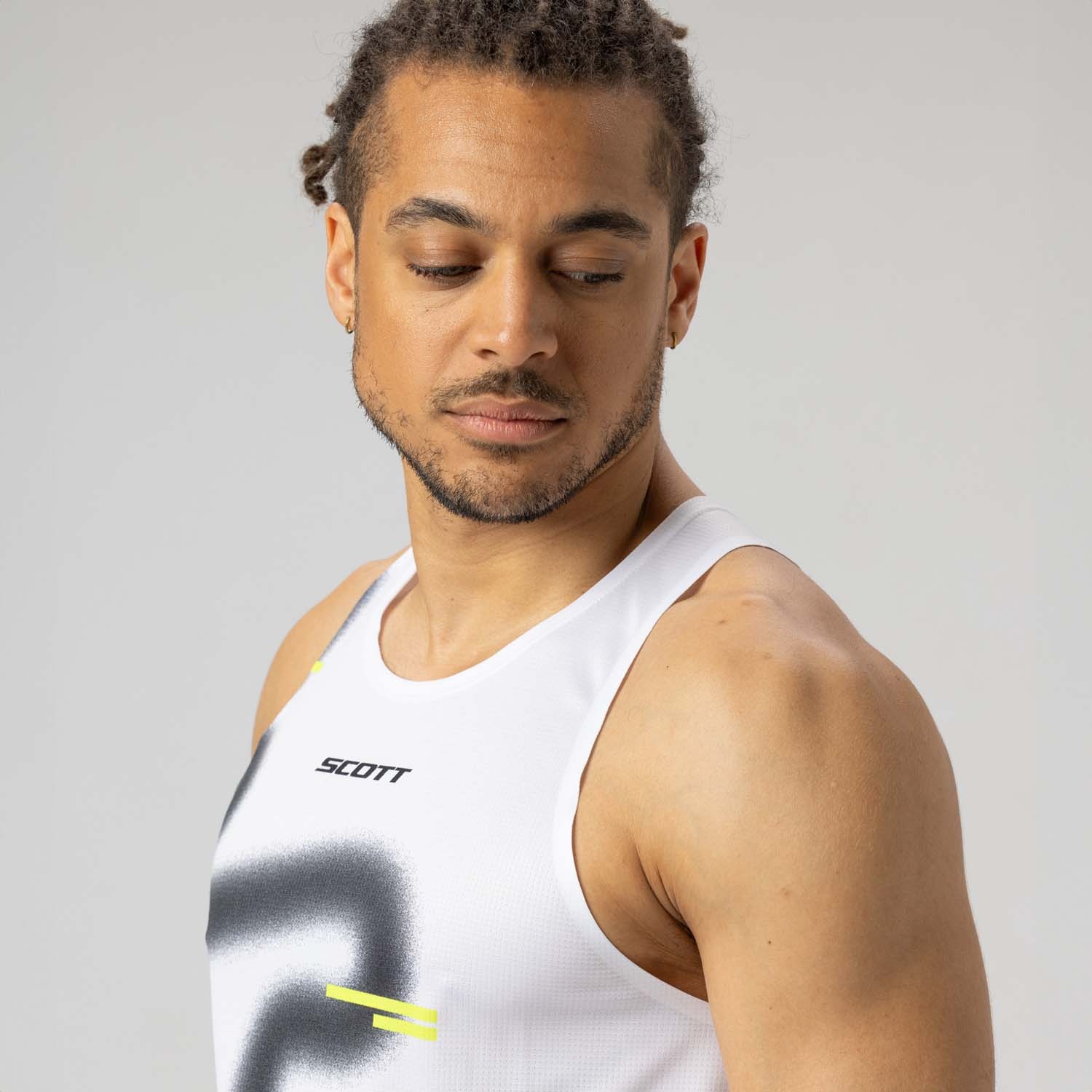 Camiseta de trail running de hombre RC RUN Scott - Blanco Blanco-7