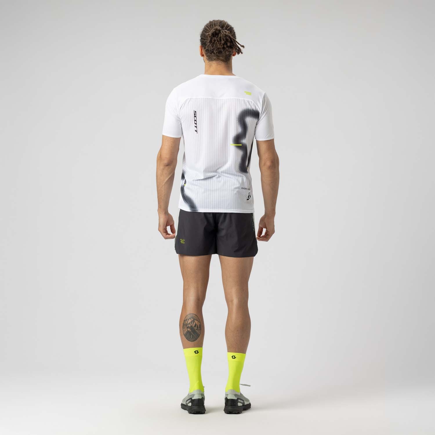 Camiseta de trail running de hombre RC RUN SS Scott - Blanco Blanco-5