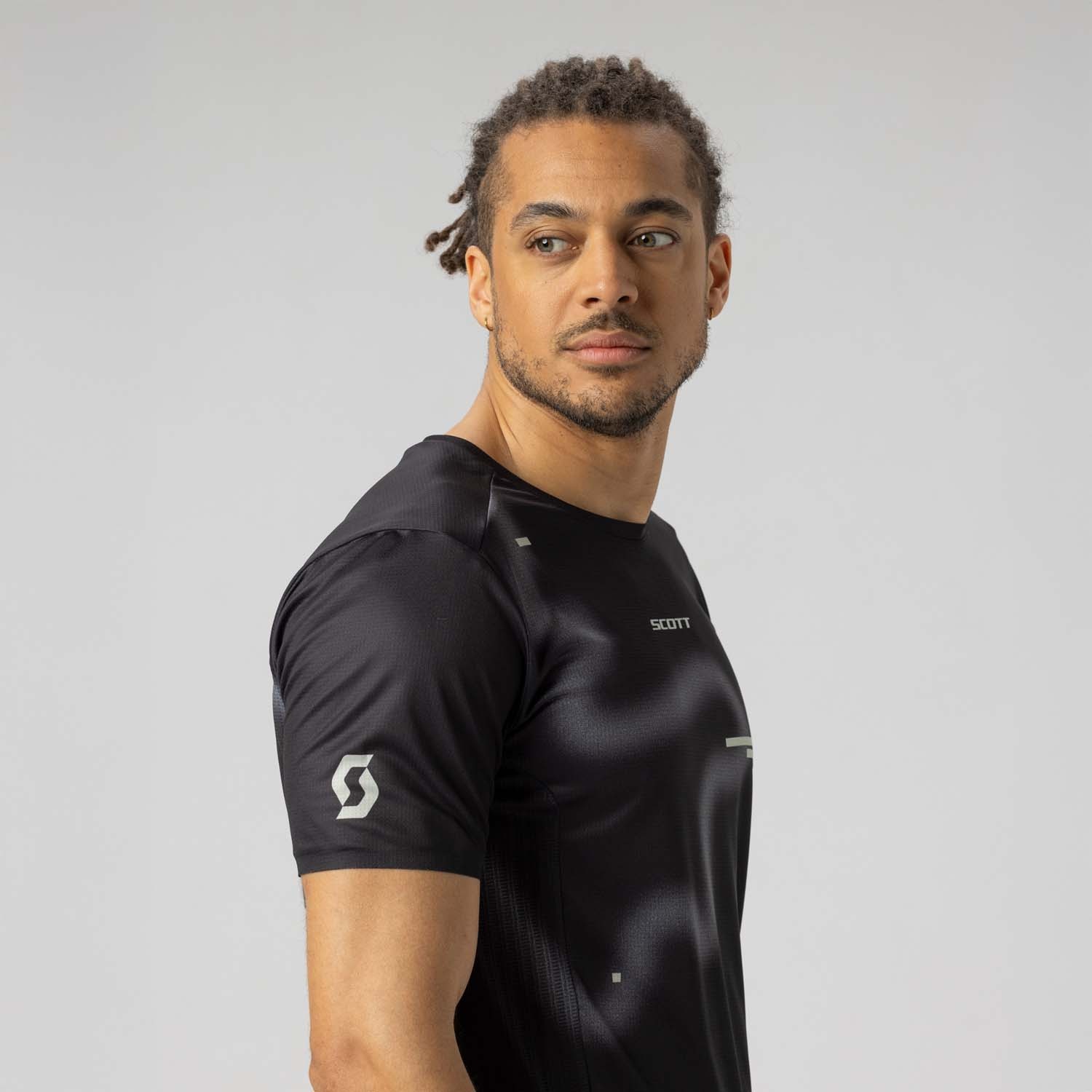 Camiseta de trail running de hombre RC RUN SS Scott - Negro Negro-7